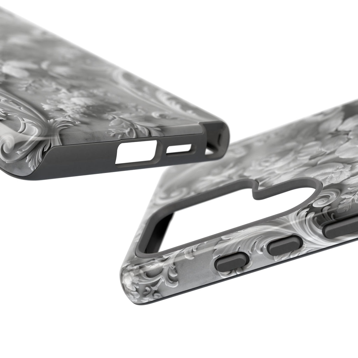 Rococo Marble Rose · Tough Phone Case for Samsung · White