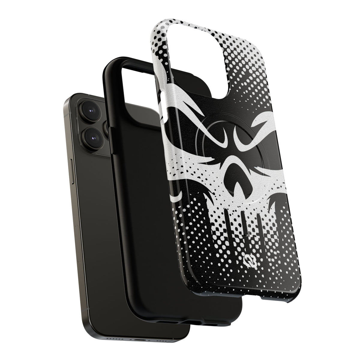Phantom Halftone · Tough 2.0 Magnetic Phone Case for iPhone · Black