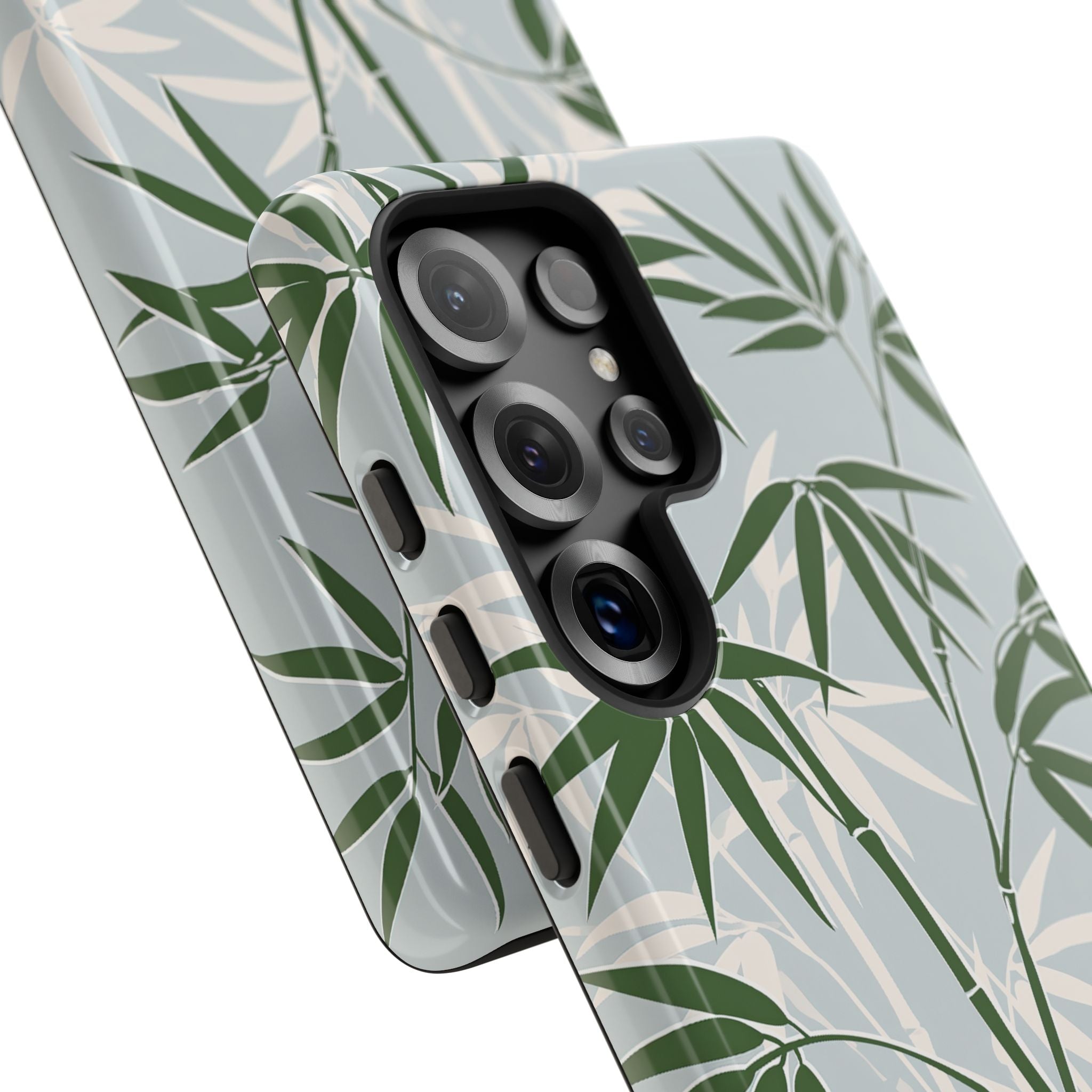 Green Tough Phone Case for Samsung - Kyoto Bamboo Canopy