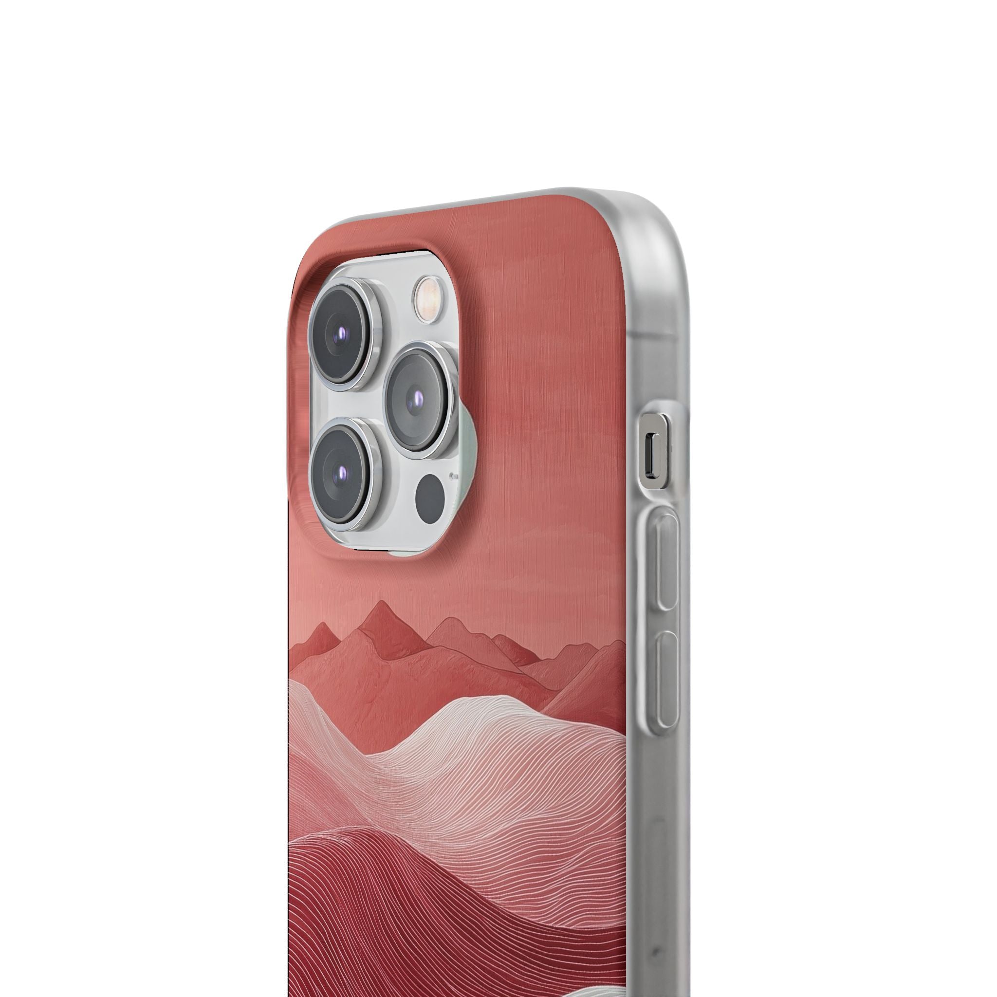 Crimson Dune Horizon · Soft Telefoncover for iPhone