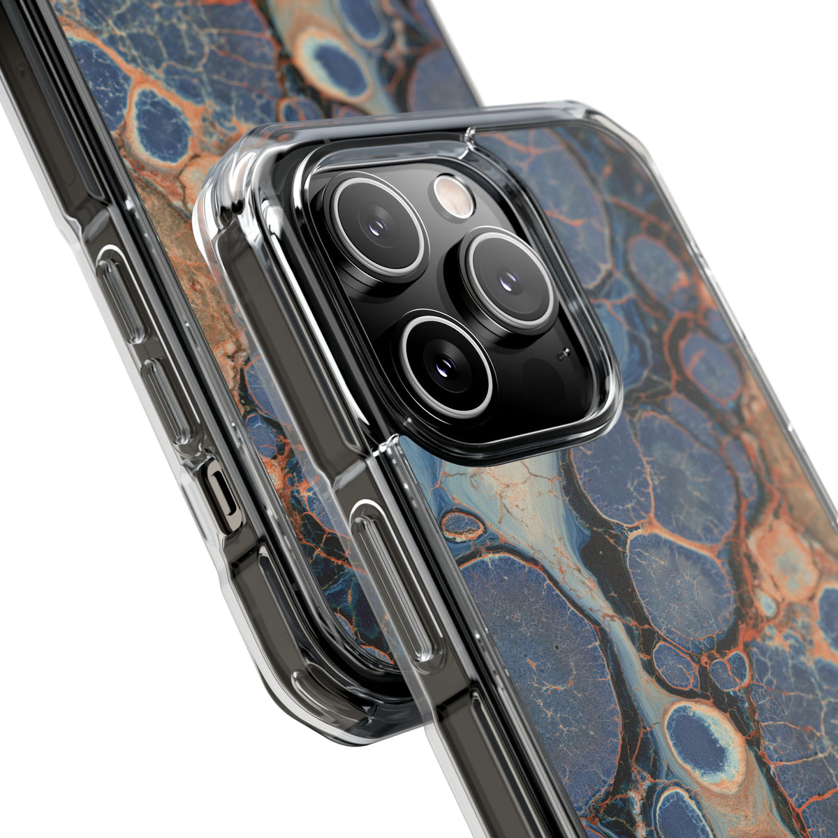 Astral Orb Resonance · Clear Impact Magnetic Phone Case for iPhone · Blue