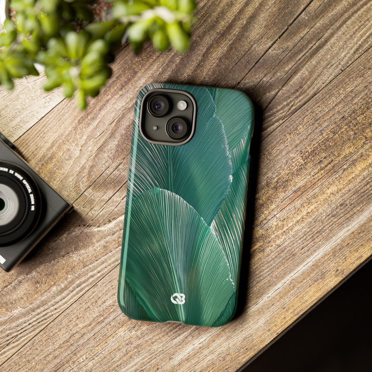 Translucent Fan Palm · Tough Phone Case for iPhone · Teal
