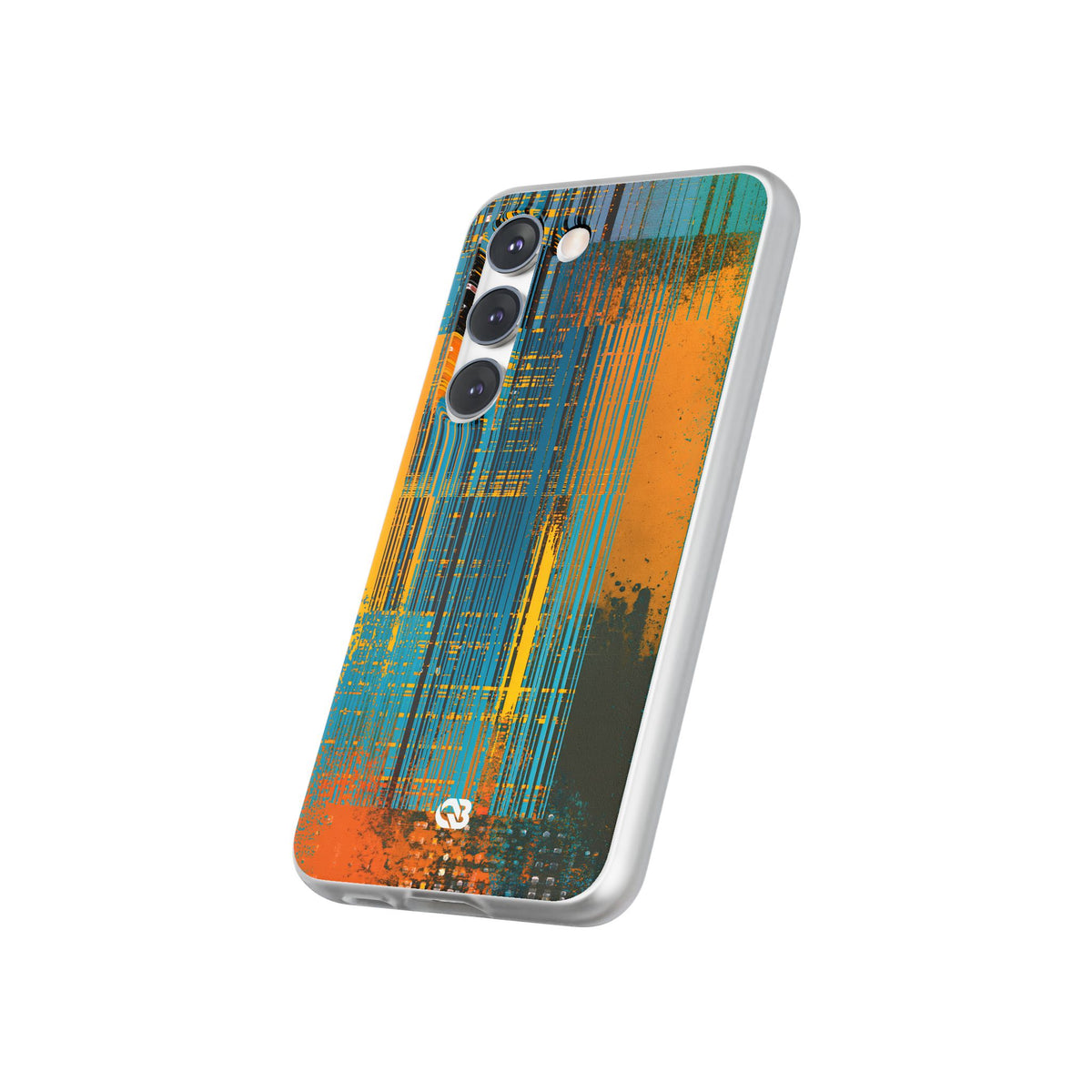 Cyber Glitch Stream · Lite Phone Case for Samsung · Teal