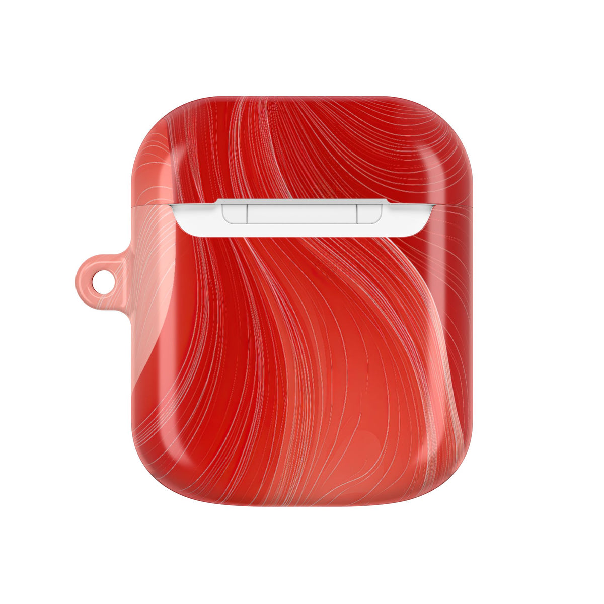 Crimson Contour · Hard Case for AirPods & AirPods Pro · Red