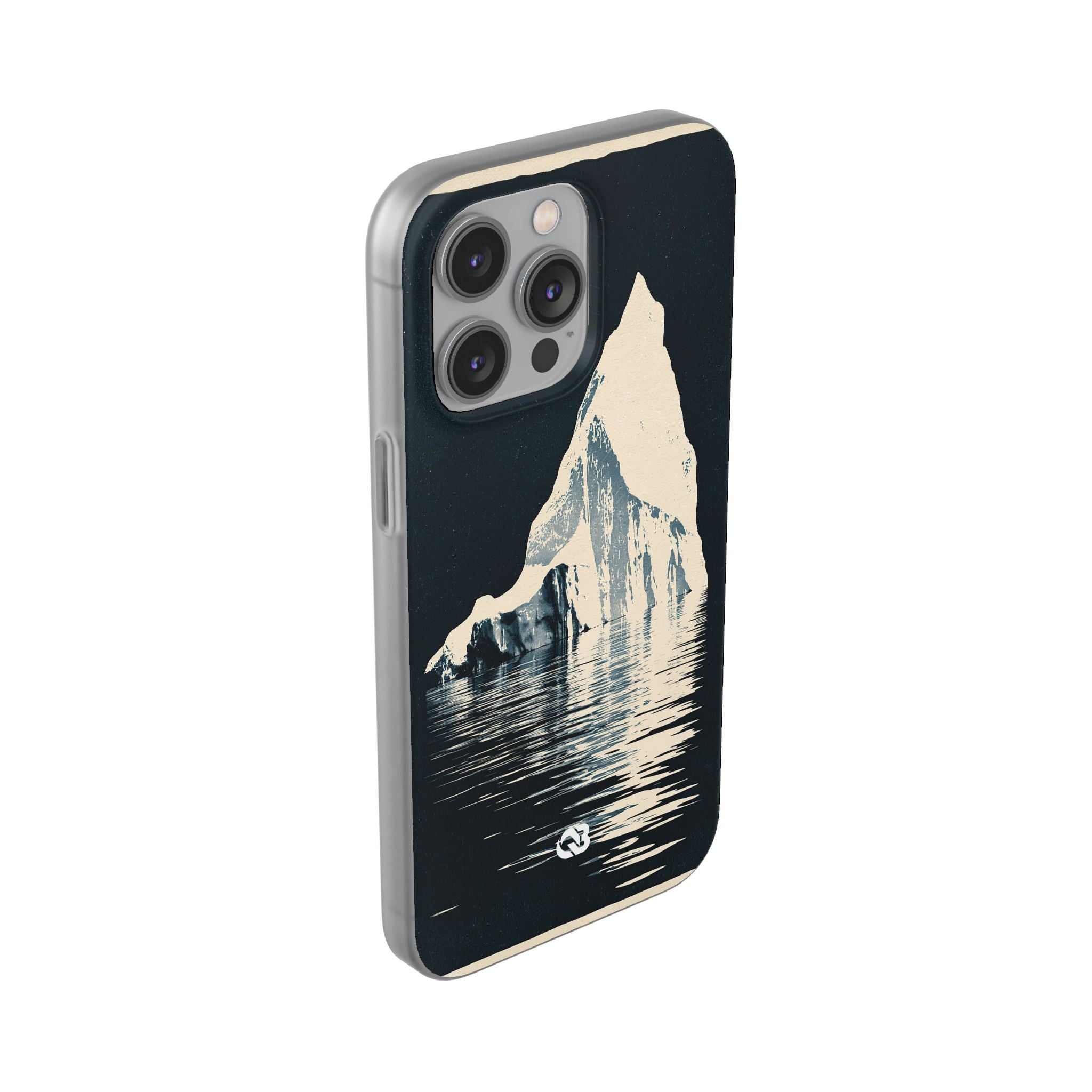 Blue Lite Phone Case for iPhone - Frozen Navy Monolith