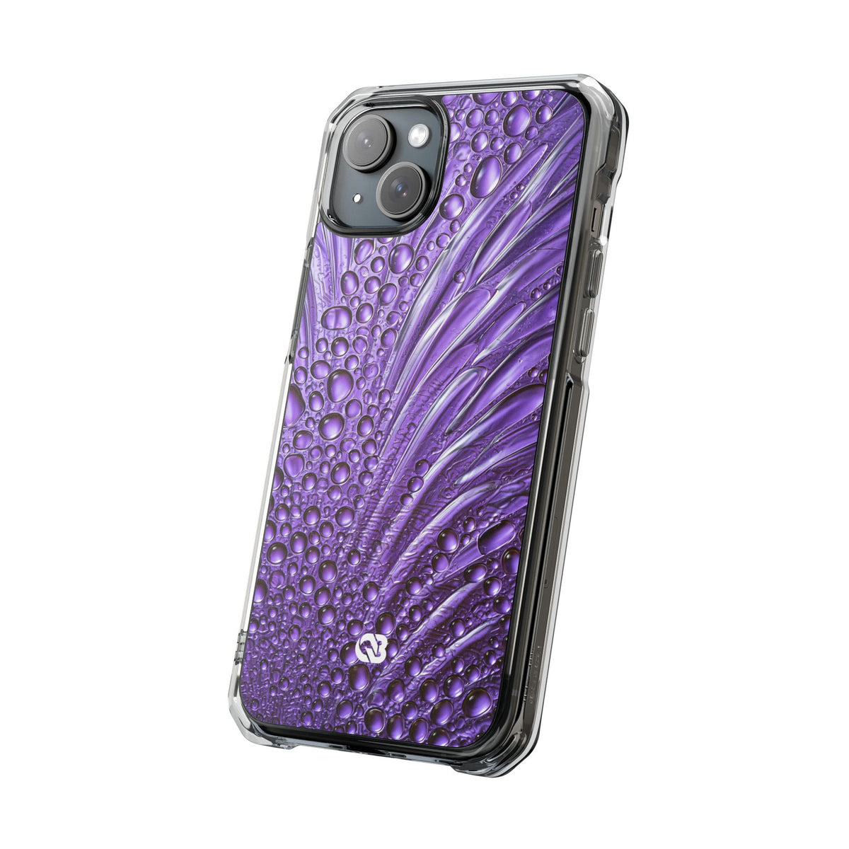 Violet Liquid Gel · Clear Impact Magnetic Phone Case for iPhone · Purple