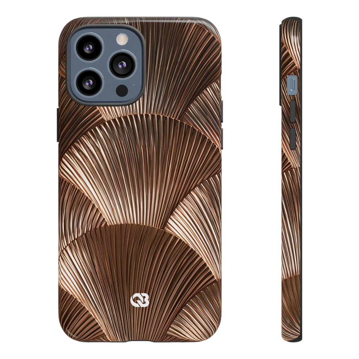 Rose Gilded Fan · Tough Phone Case for iPhone · Gold