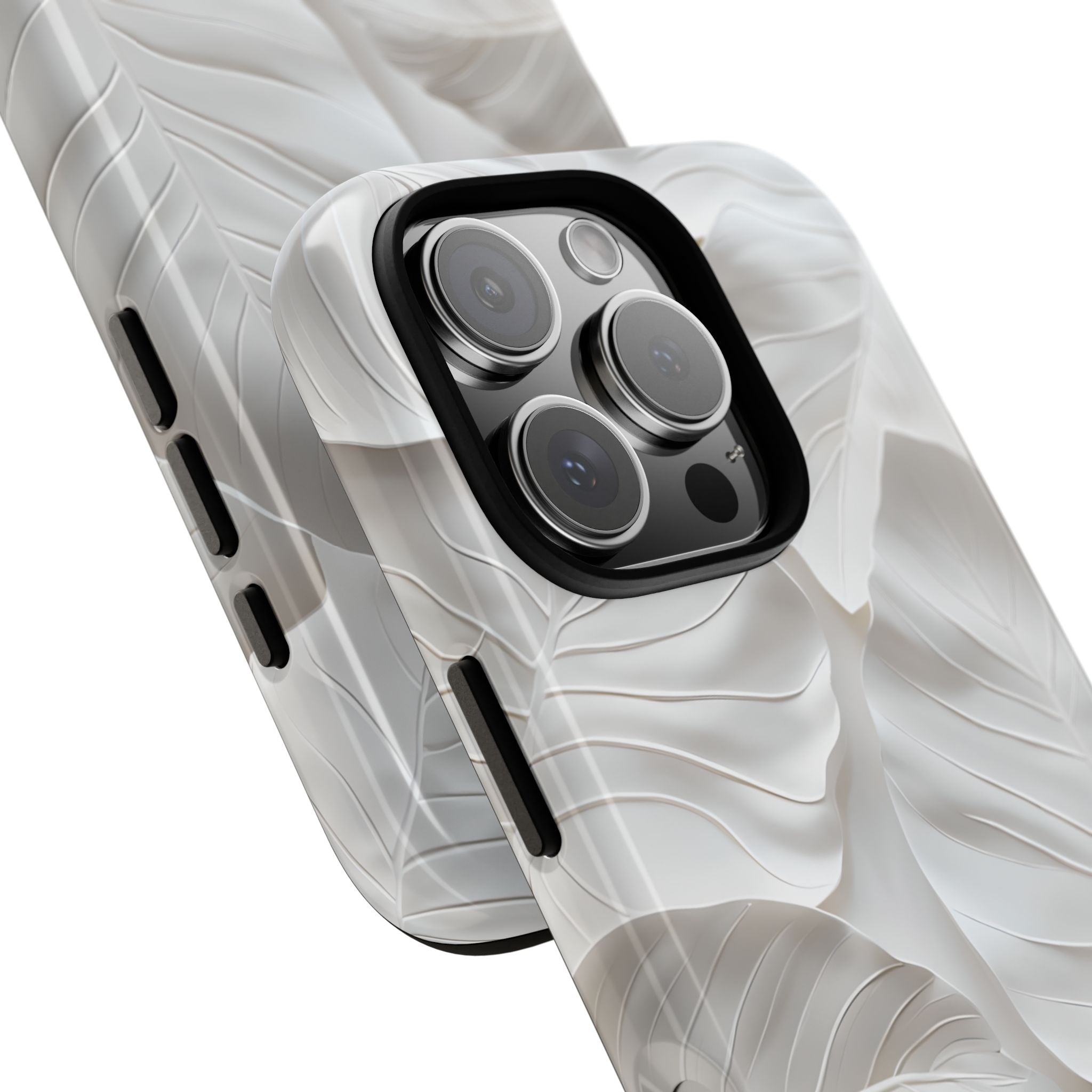 Sculpted Ivory Leaves · Tough Coque de téléphone pour iPhone