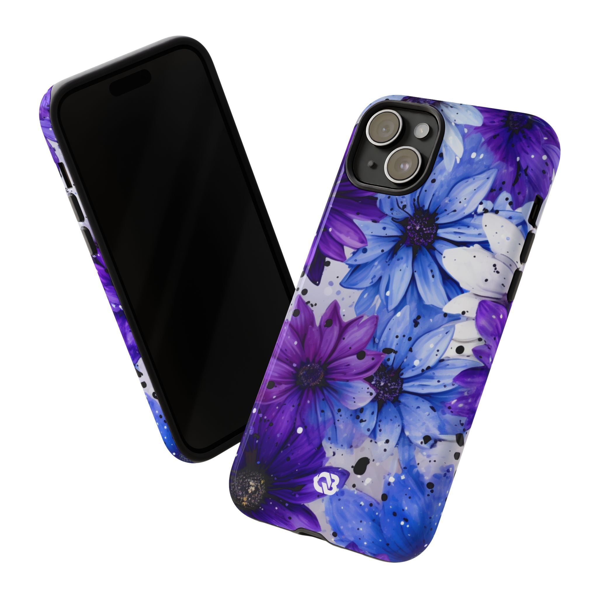 Ink Splatter Blooms · Tough Coque de téléphone pour iPhone