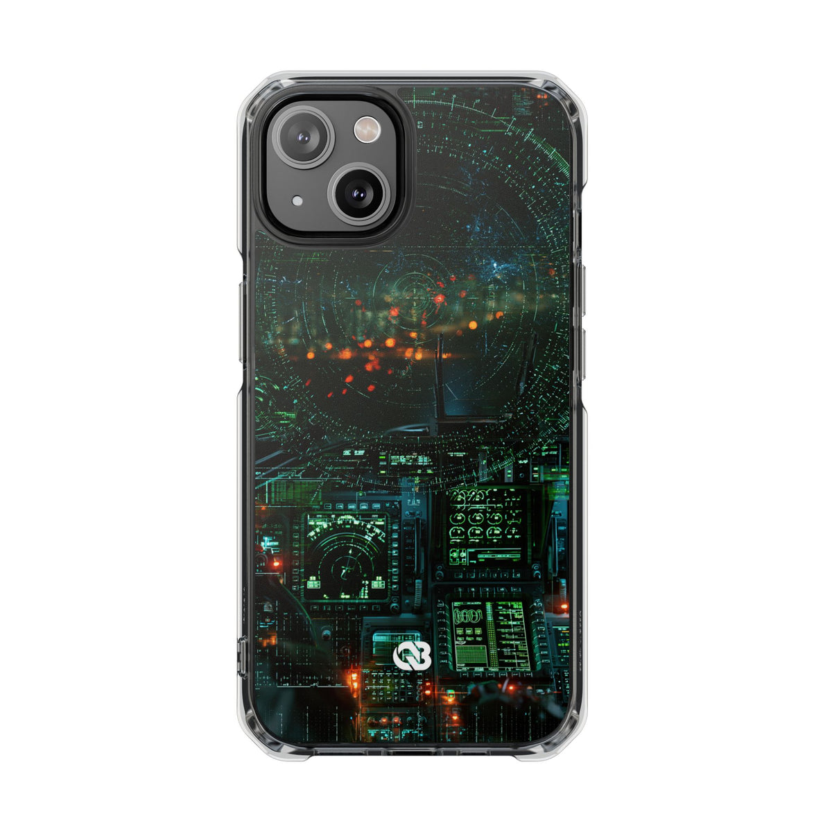 Tactical Avionics HUD · Clear Impact Magnetic Phone Case for iPhone · Green