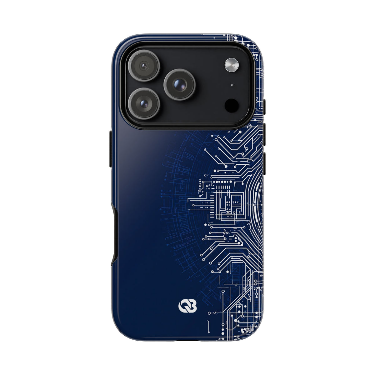 Blue Tough Phone Case for iPhone - Cobalt Circuit Logic