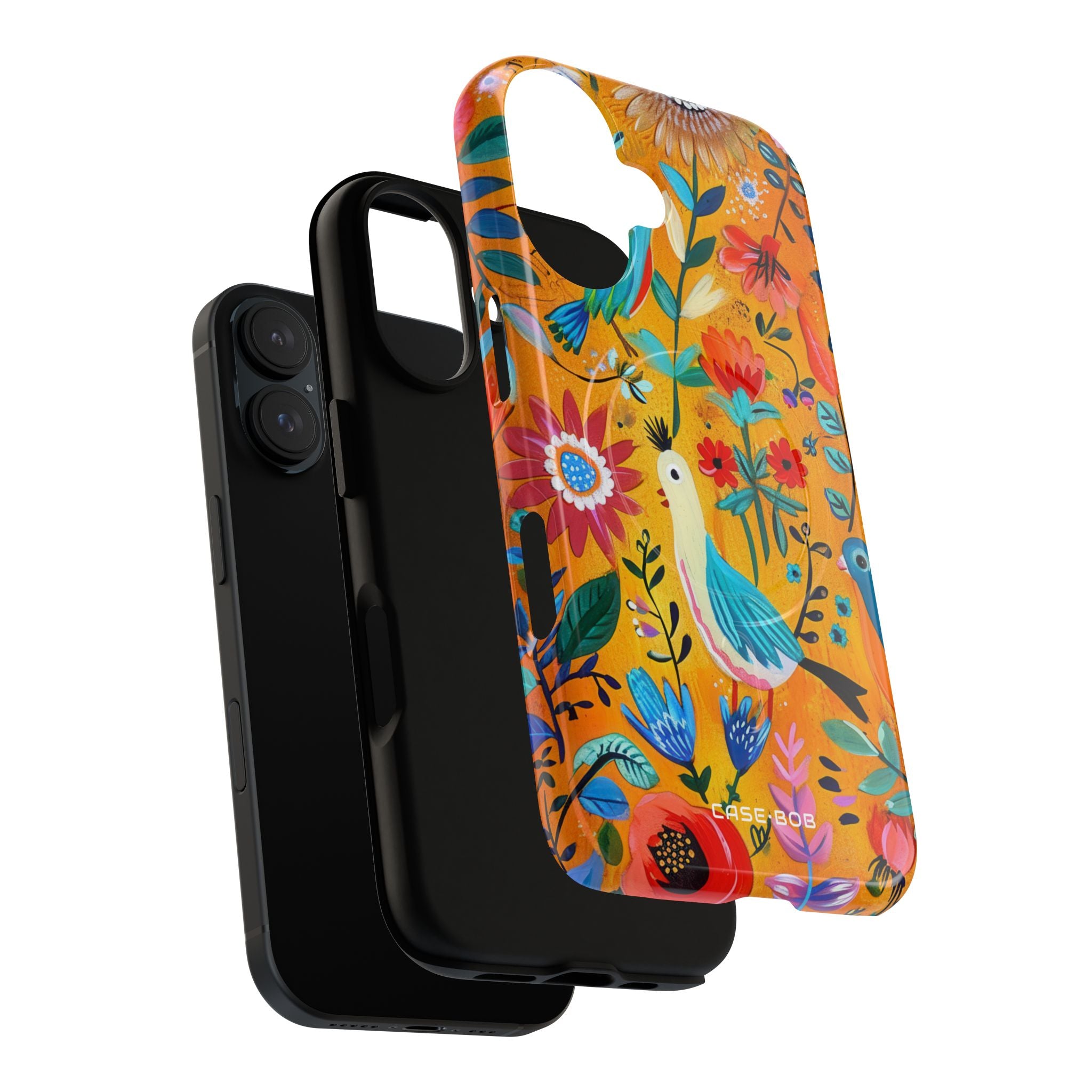Colorful Birds Bloom iPhone 16 Case - Tough+