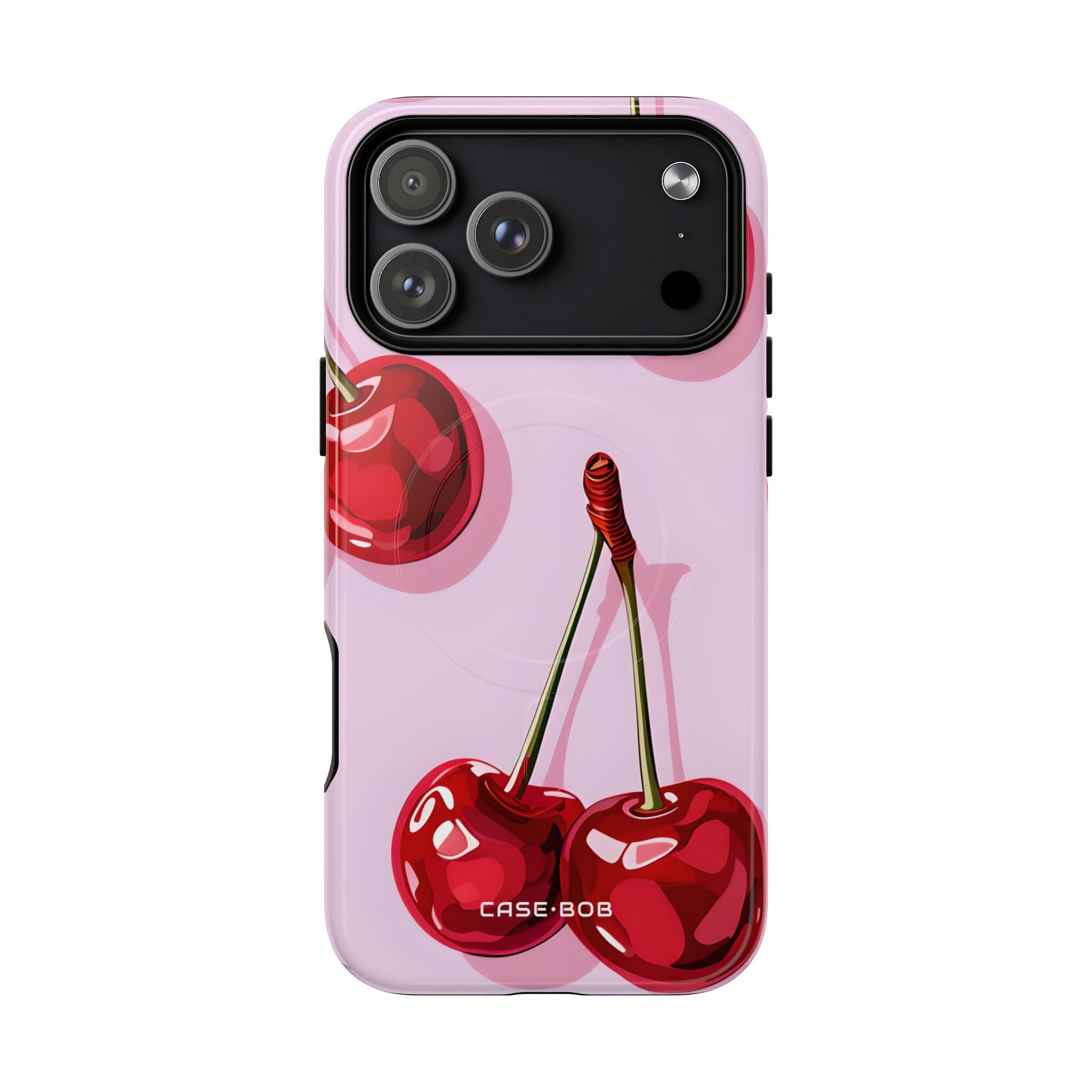 Glossy Cherry Burst iPhone 17 Pro Max Case - Tough+ - CASE•BOB