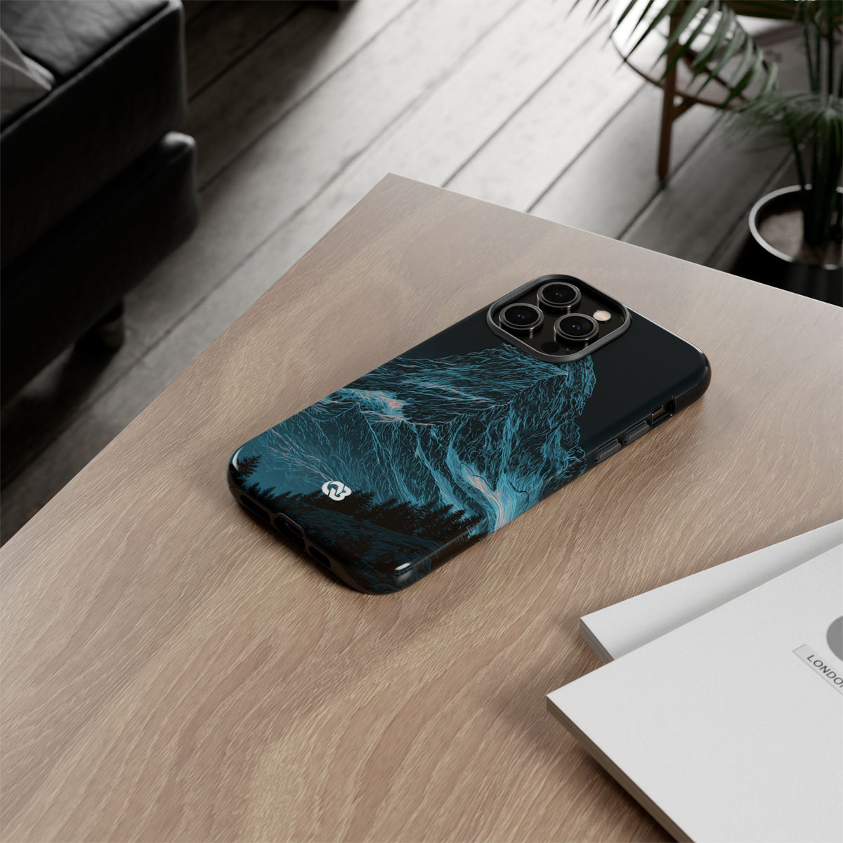 Glacial Alpine Peak · Tough Phone Case for iPhone · Blue