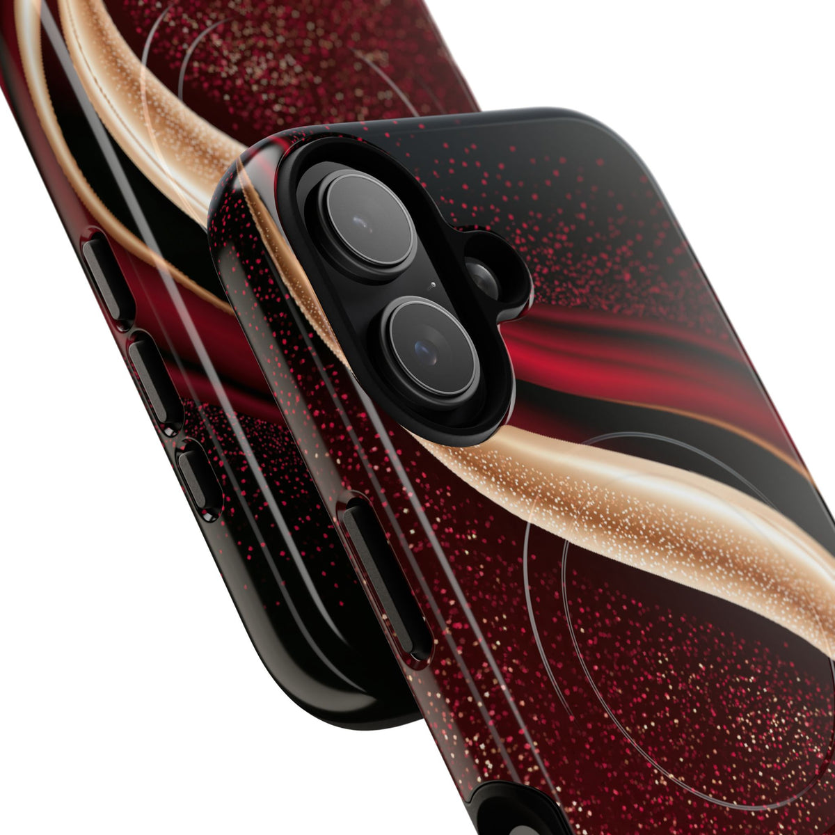 Gilded Crimson Flow · Tough 2.0 Magnetic Phone Case for iPhone · Red