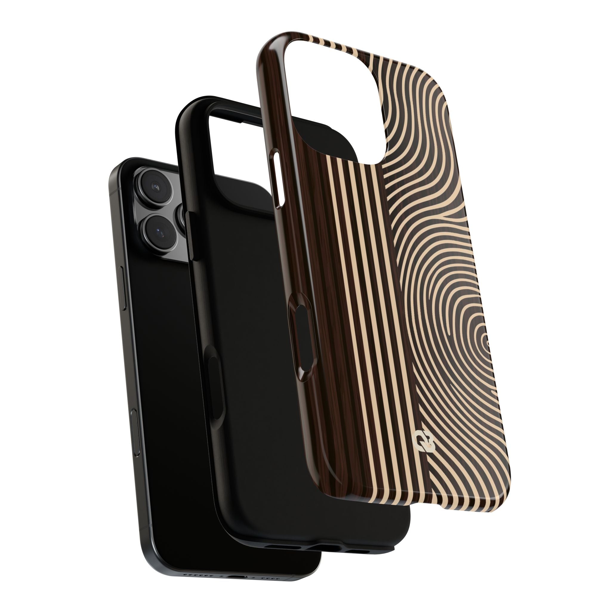 Brown Tough Phone Case for iPhone - Espresso Sand Ridge