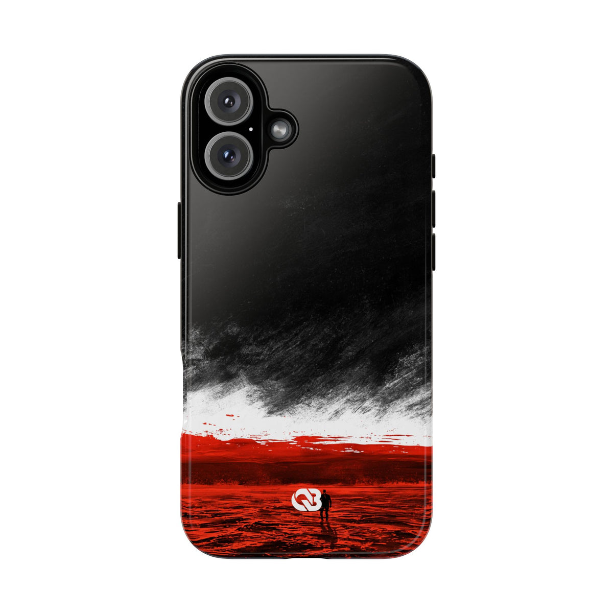 Crimson Horizon · Tough Phone Case for iPhone · Black