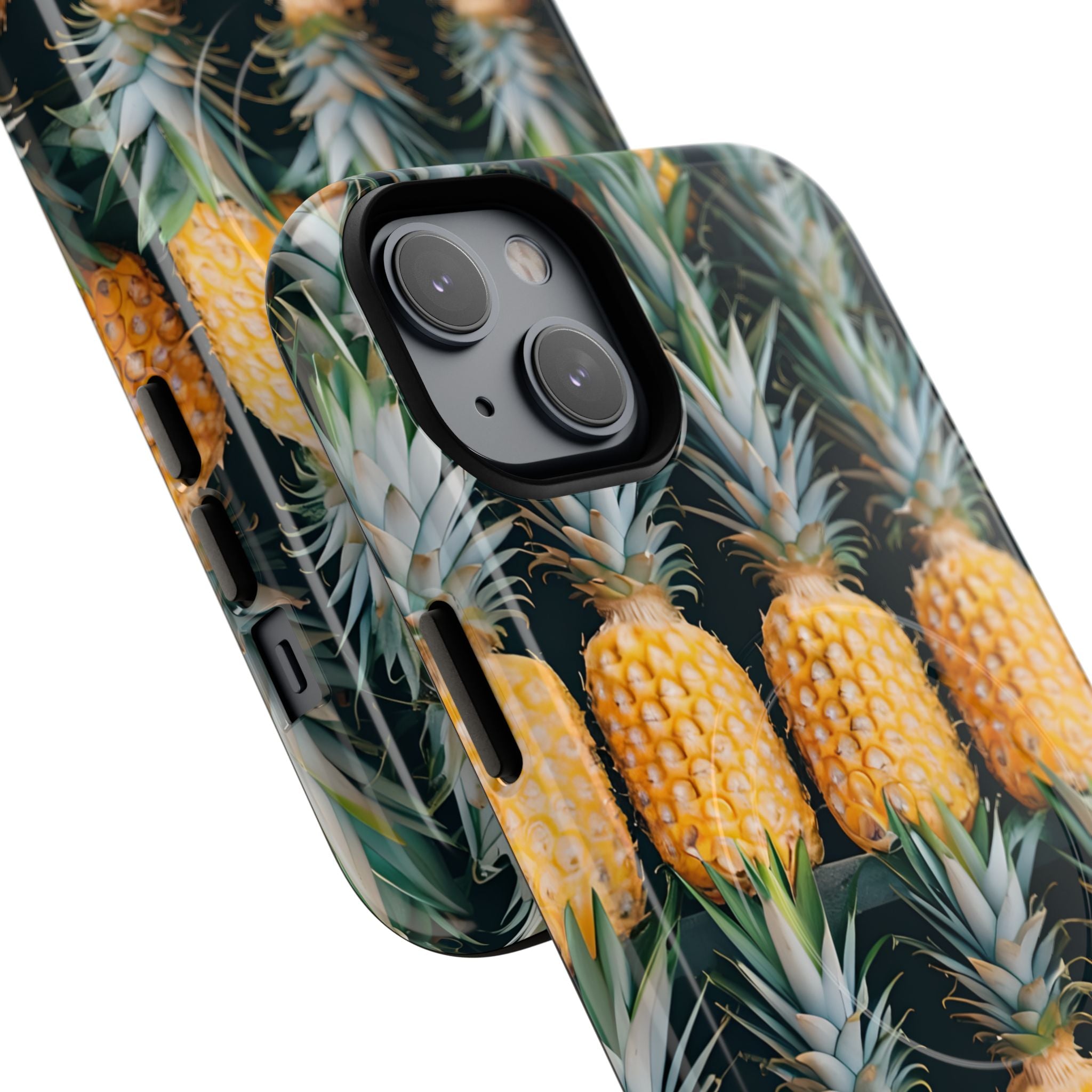 Lignes d'ananas dorés