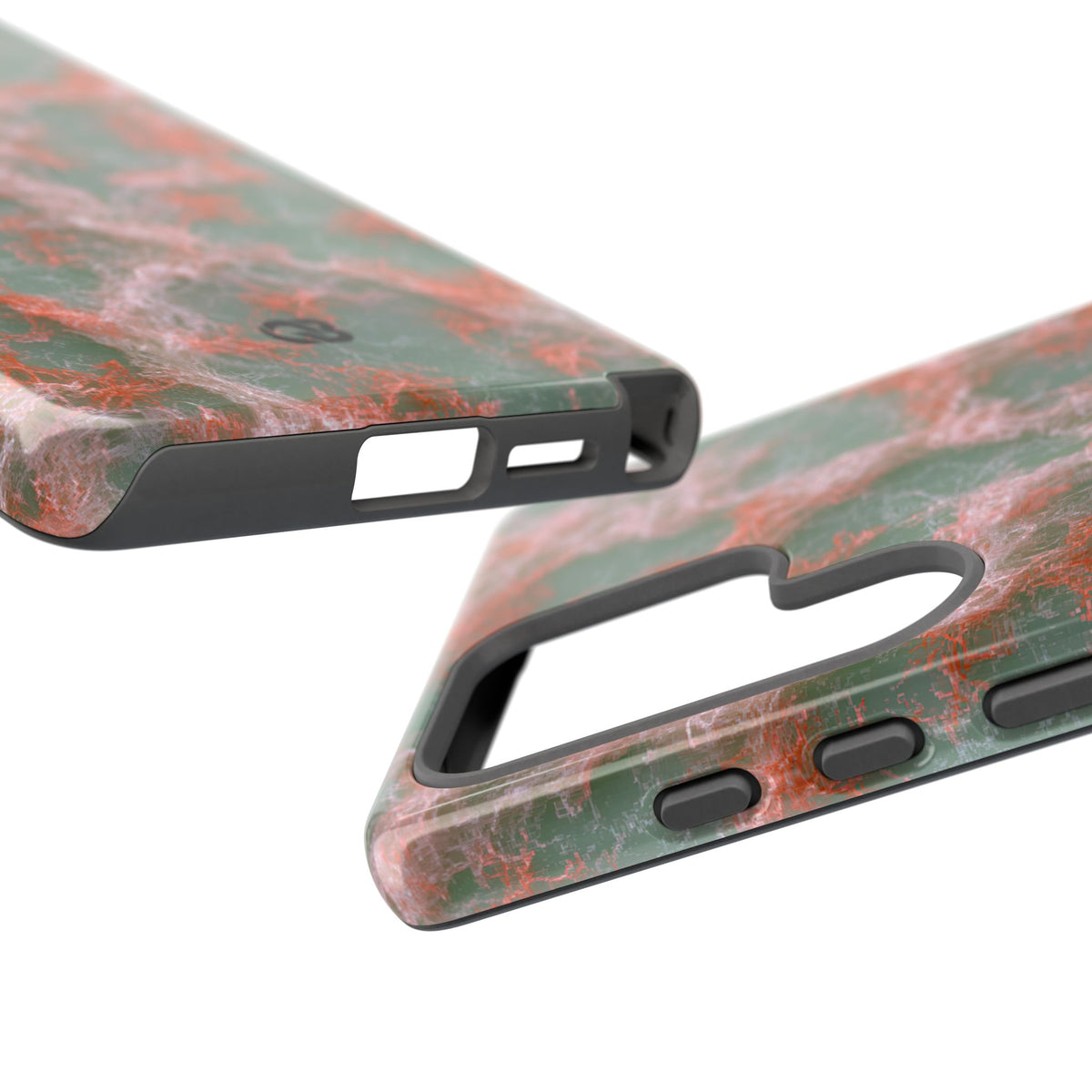 Coral Pixel Matrix · Tough Phone Case for Samsung · Green