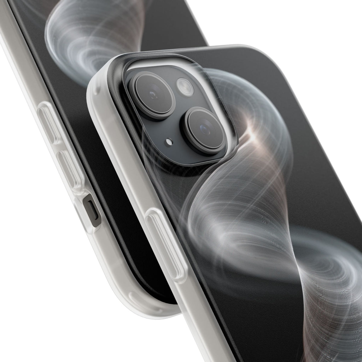 Luminous Vortex · Lite Phone Case for iPhone · Black