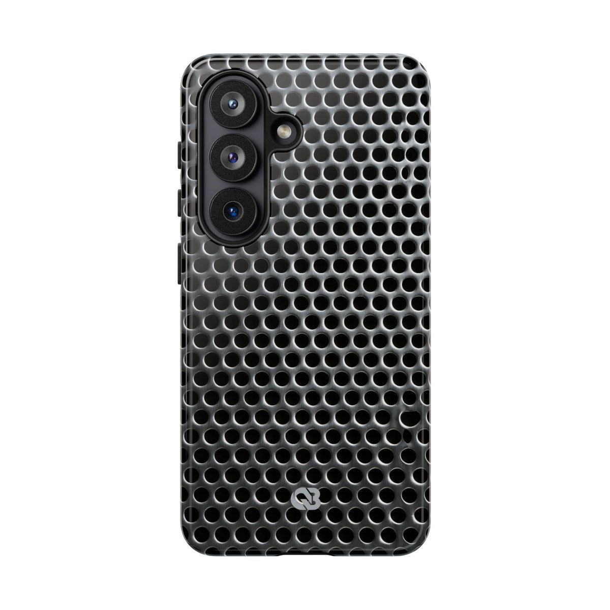 Silver Tough Phone Case for Samsung - Brutalist Steel Mesh
