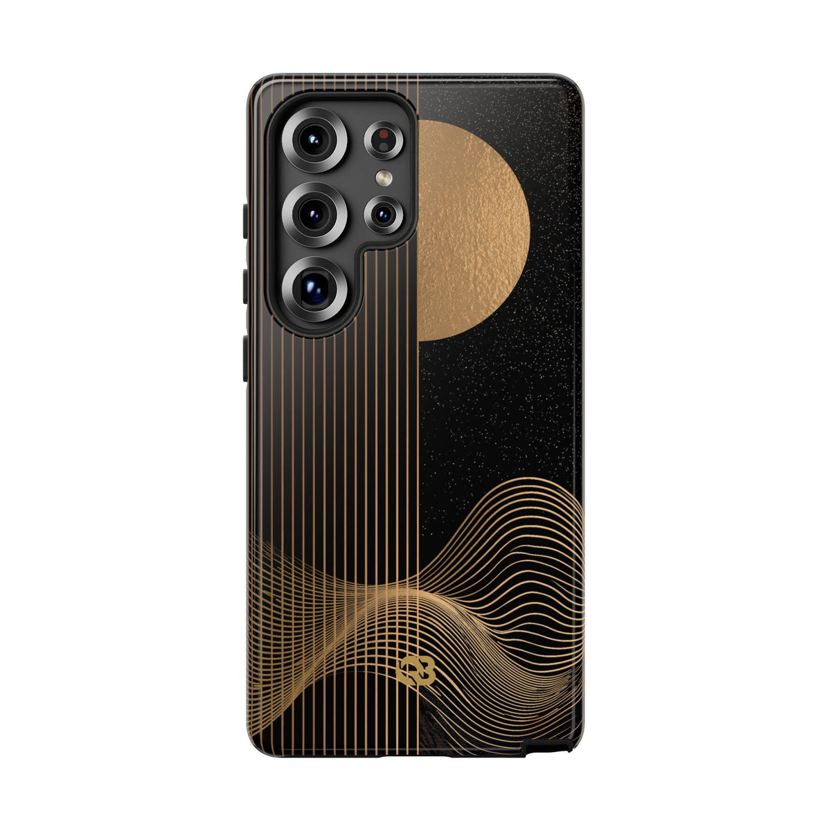 Lunar Topo Horizon · Tough Phone Case for Samsung · Black