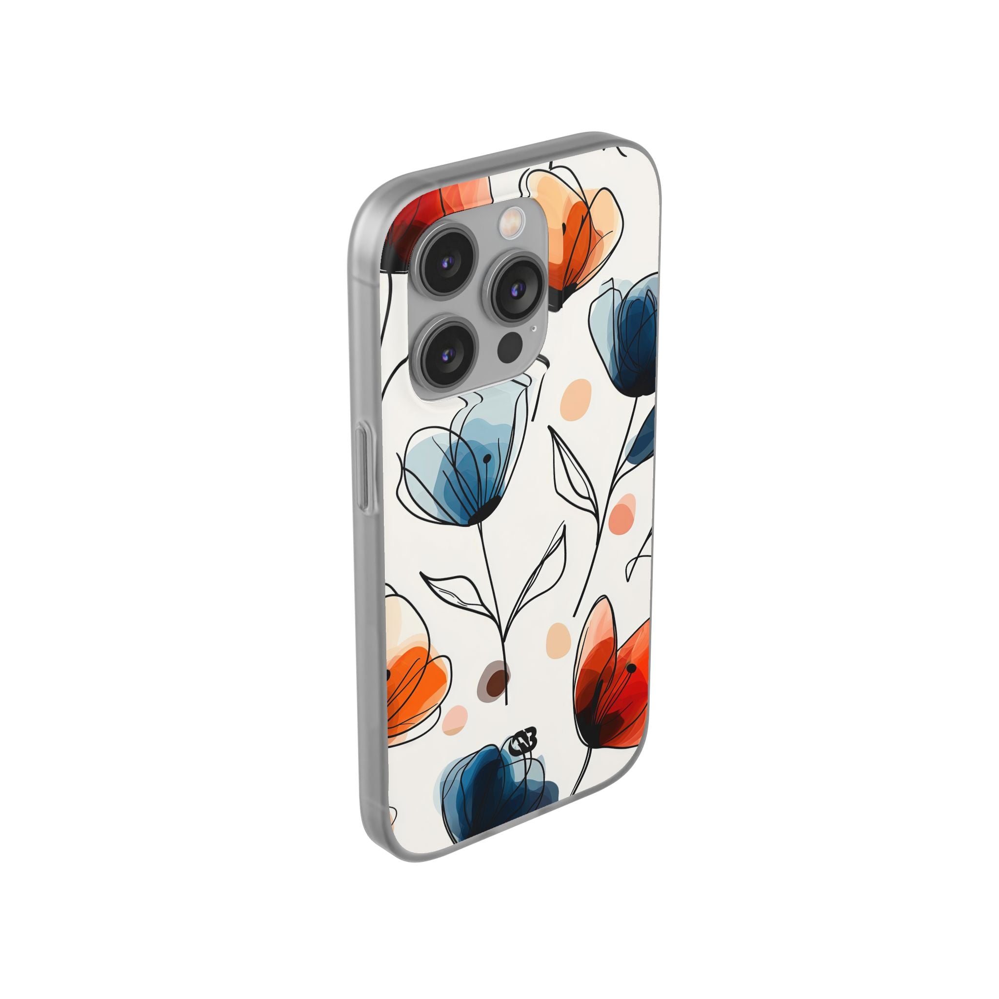 Ink Watercolor Tulips · Soft Handyhülle für iPhone