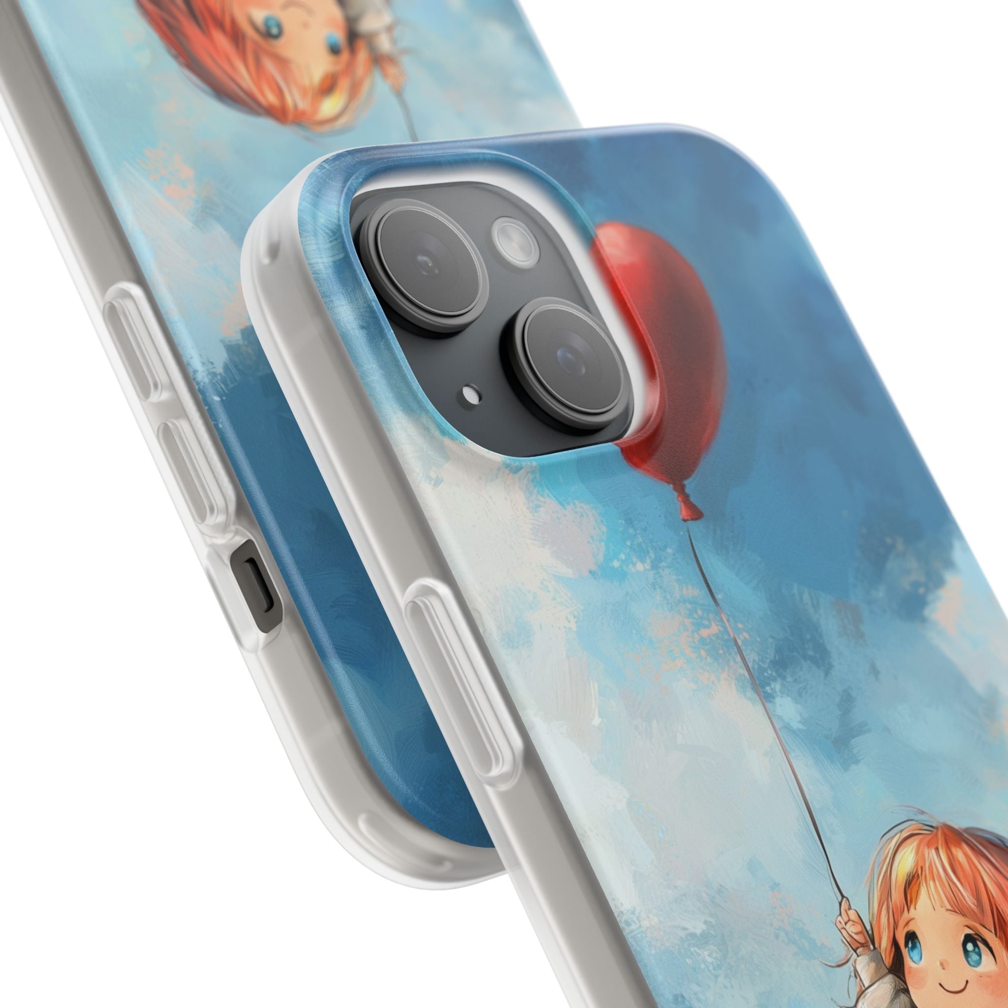 Crimson Heart Sky · Soft Coque de téléphone pour iPhone