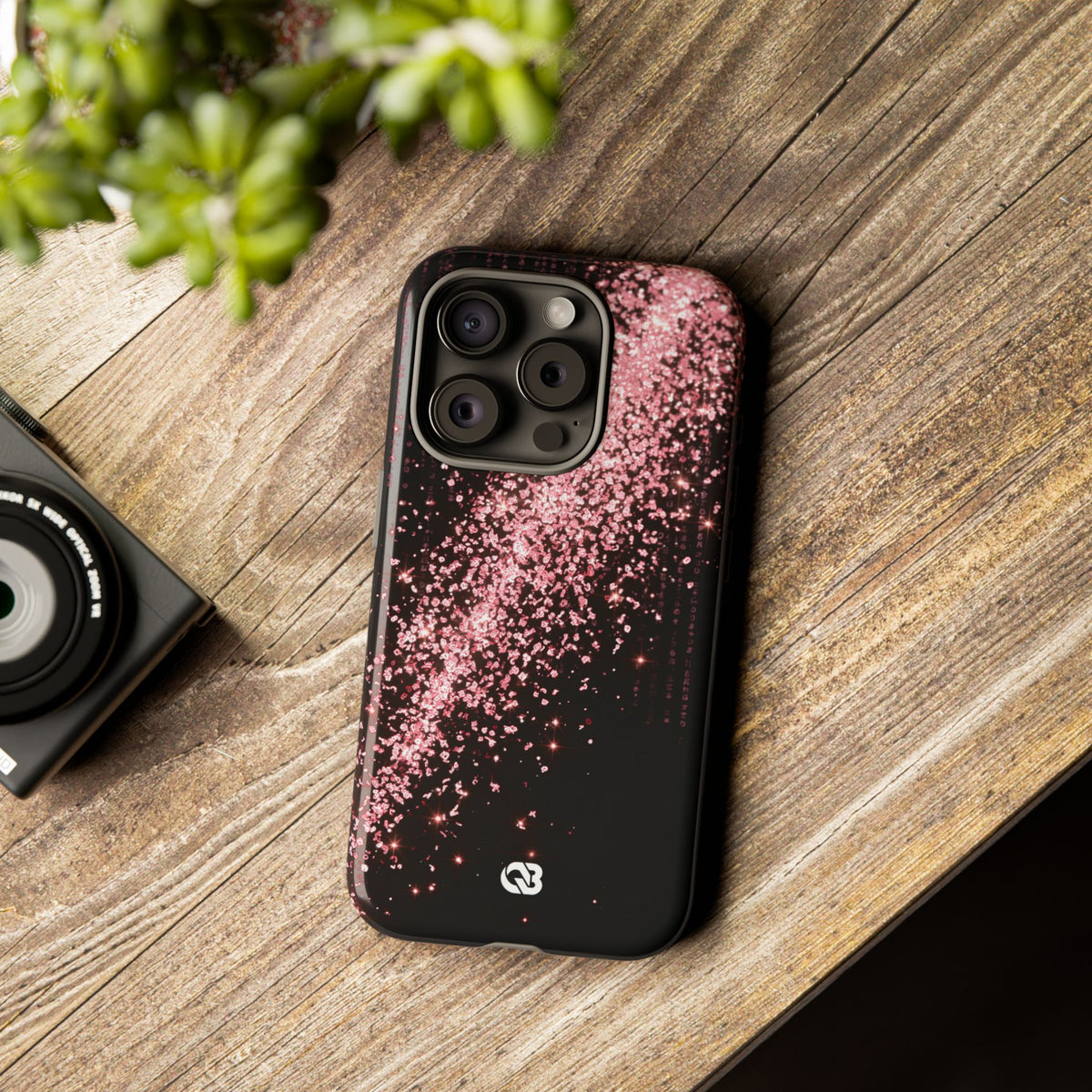 Rose Digital Cascade · Tough Phone Case for iPhone · Pink