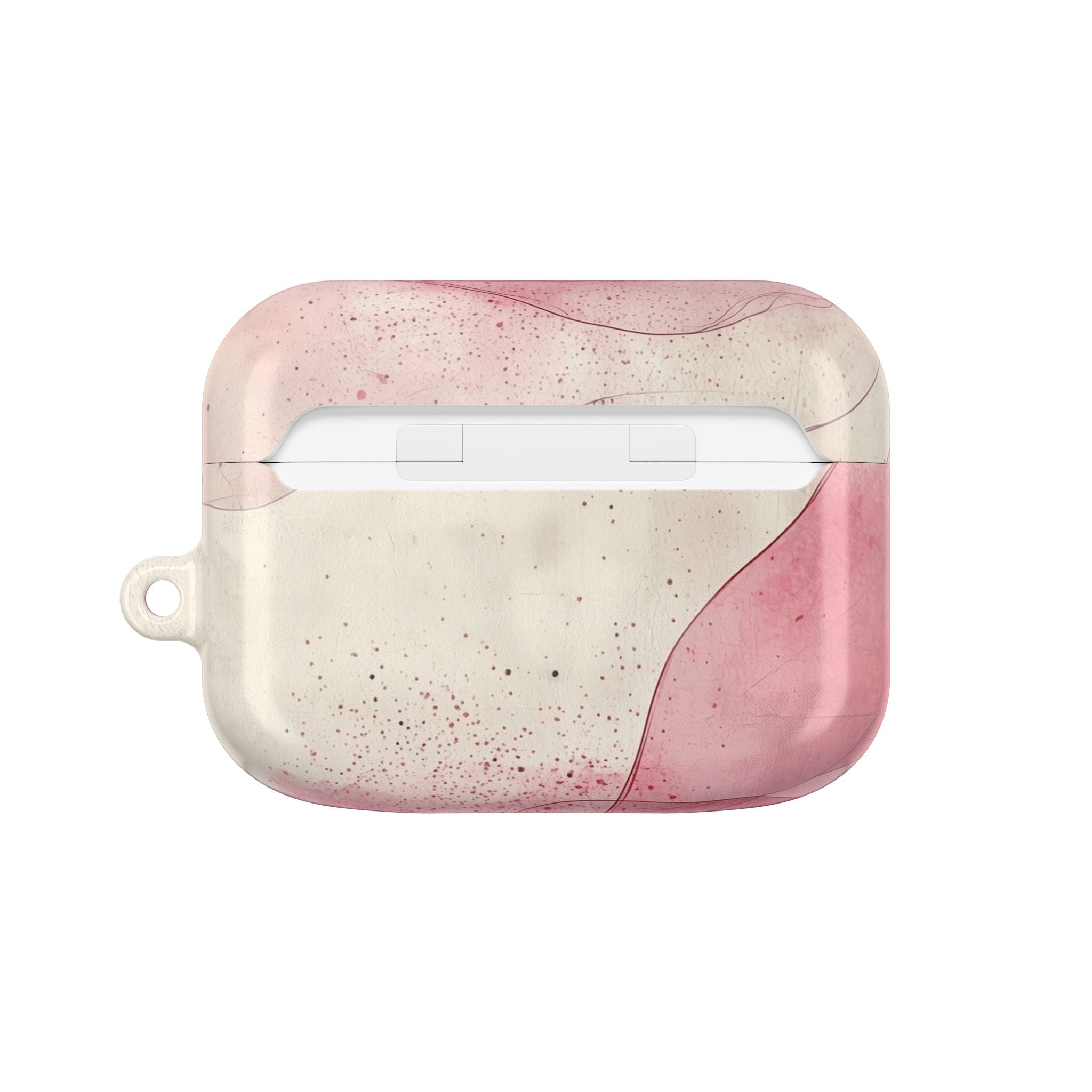 Crimson Ribbon Waves - AirPods Case