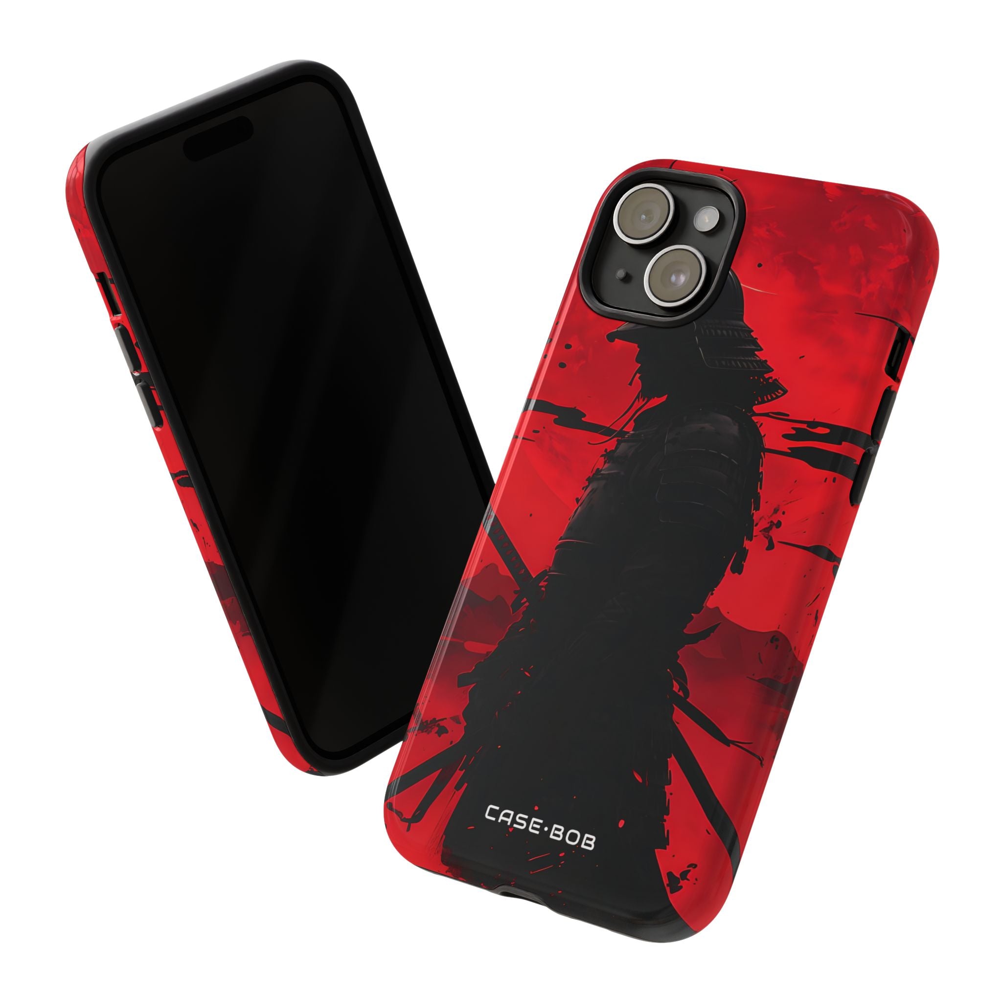 Crimson Samurai iPhone 15 Plus Case - Tough