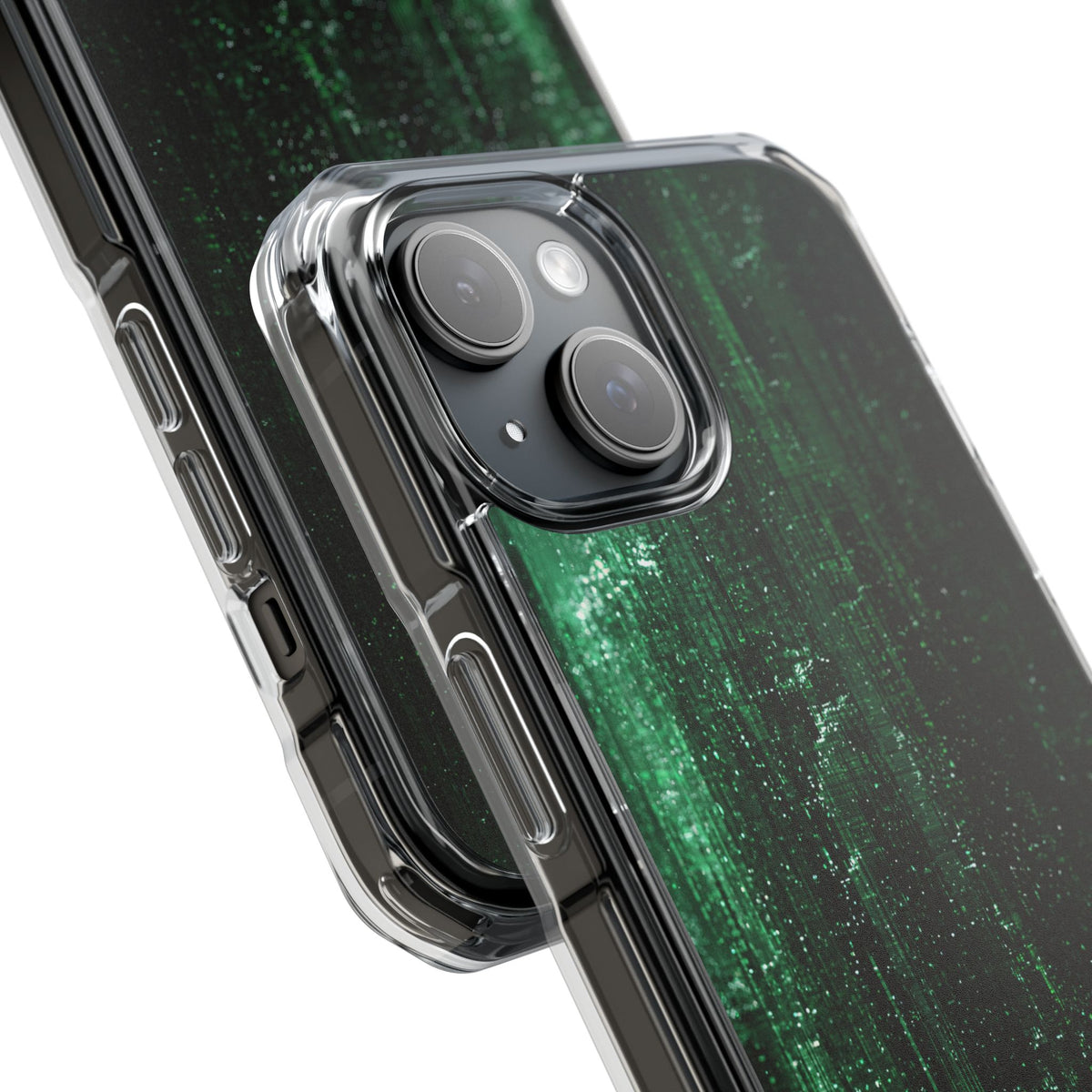 Emerald Void · Clear Impact Magnetic Phone Case for iPhone · Green