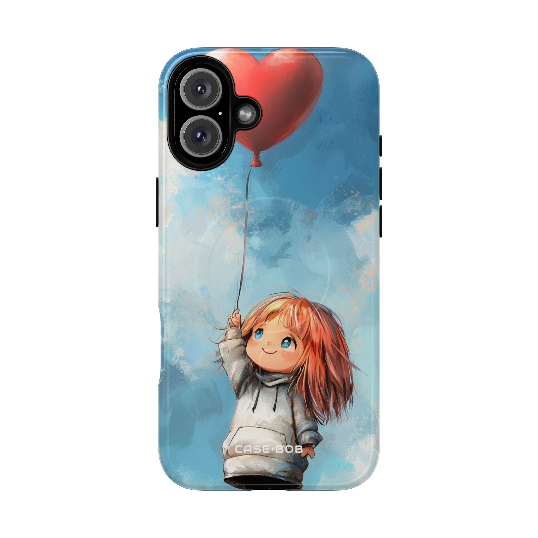 Heart Balloon Whimsy iPhone 16 Plus Skal - Tough+