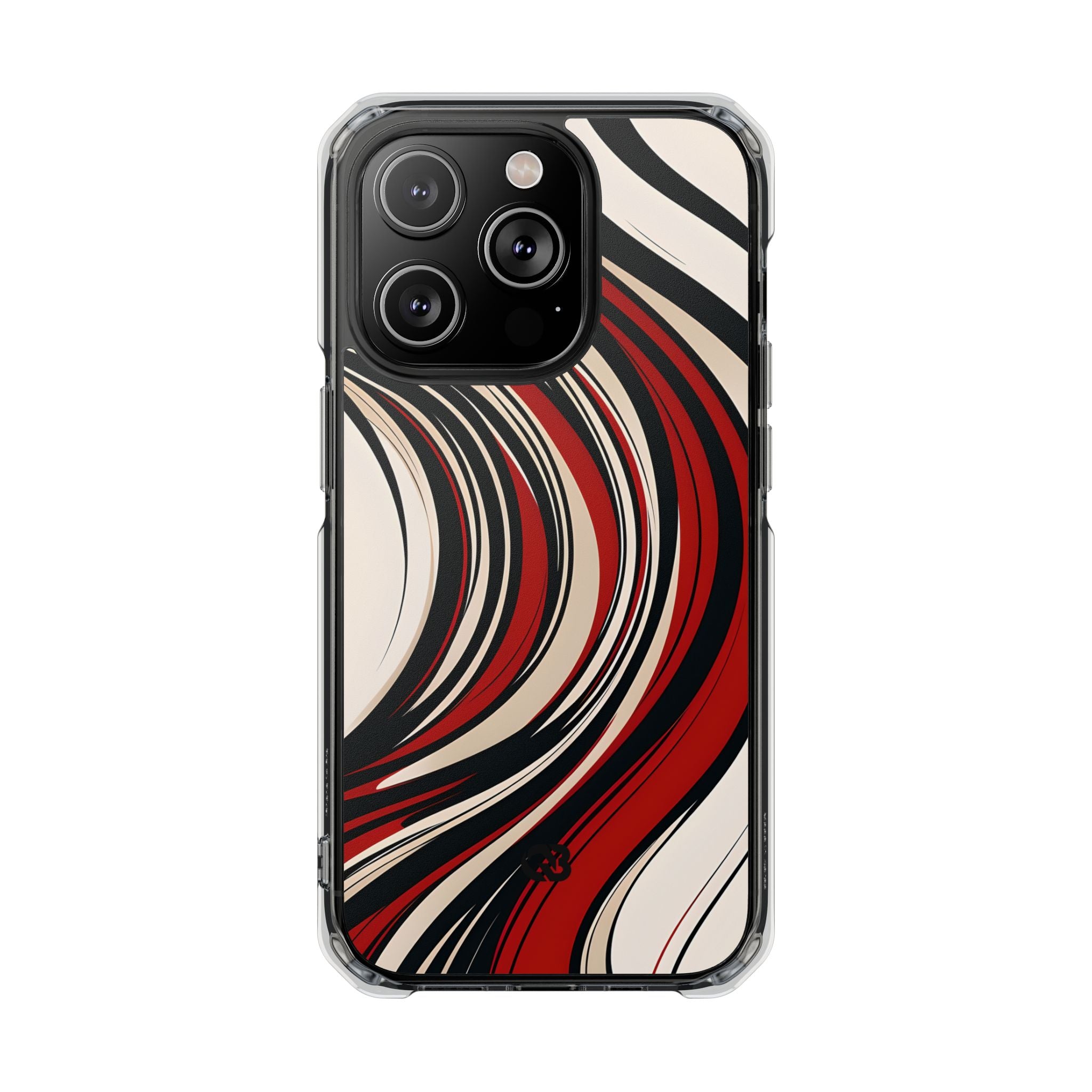 Karmesin Fluss Wellen · Impact Handyhülle für iPhone · Magsafe