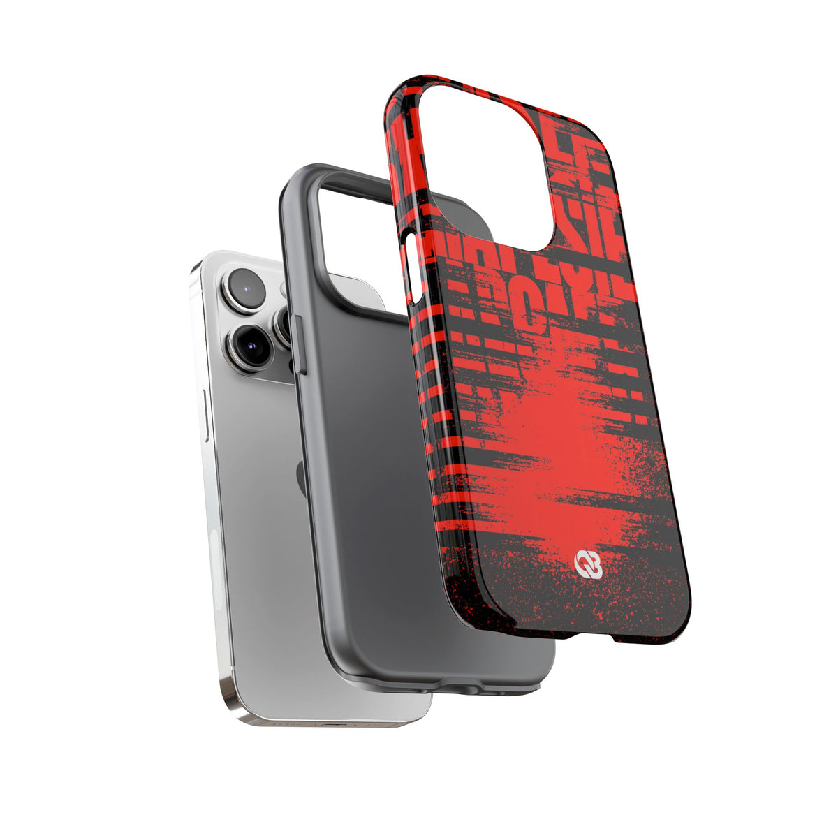 Crimson Redaction · Tough Phone Case for iPhone · Black