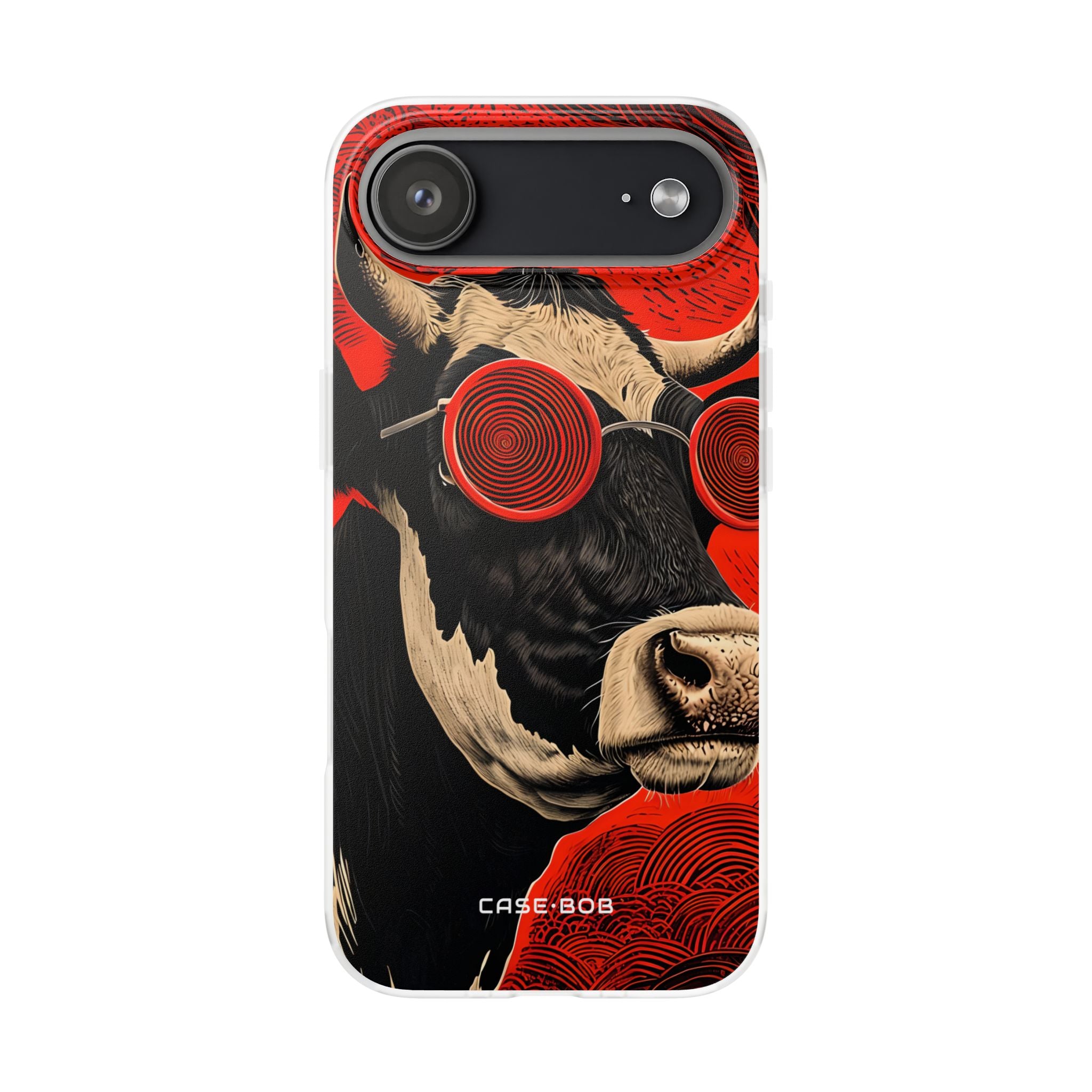 Hypnotic Cow iPhone 17 Air Case - Soft - CASE•BOB