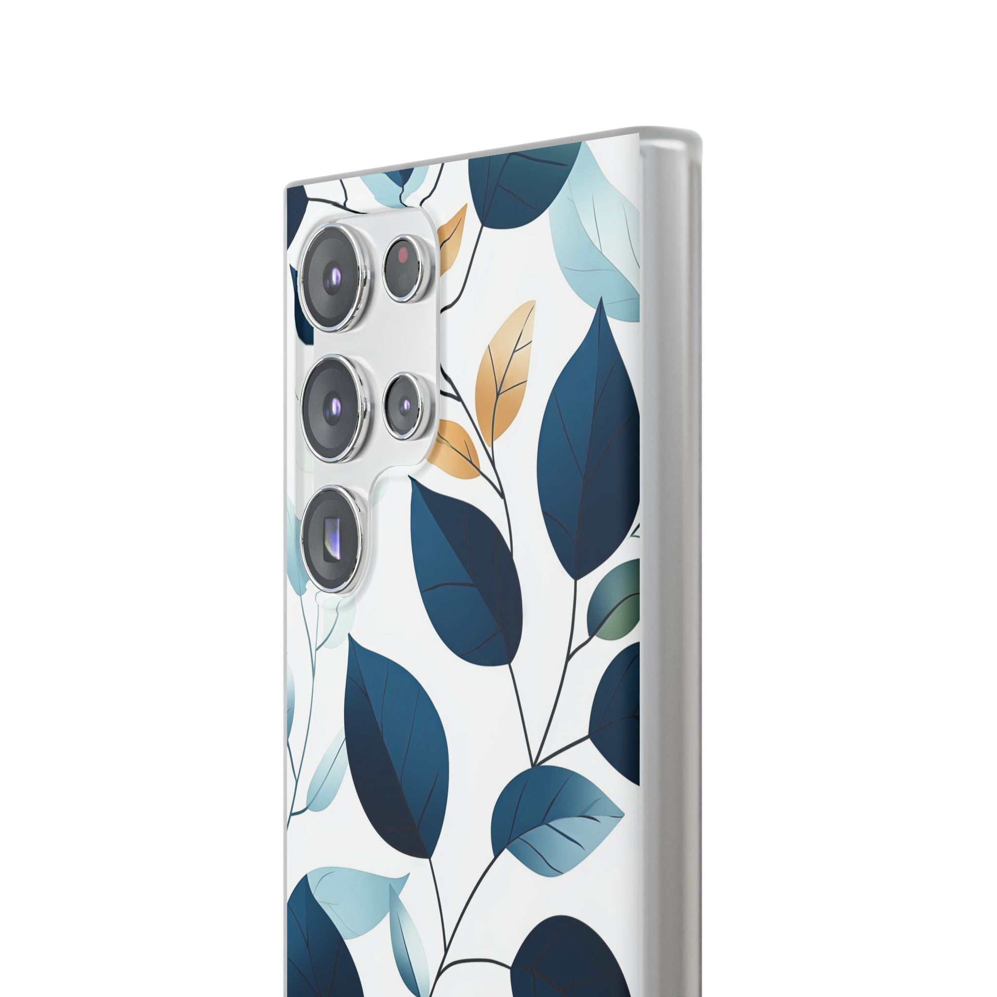 Navy Blattadern Samsung S23 Ultra Case - Soft