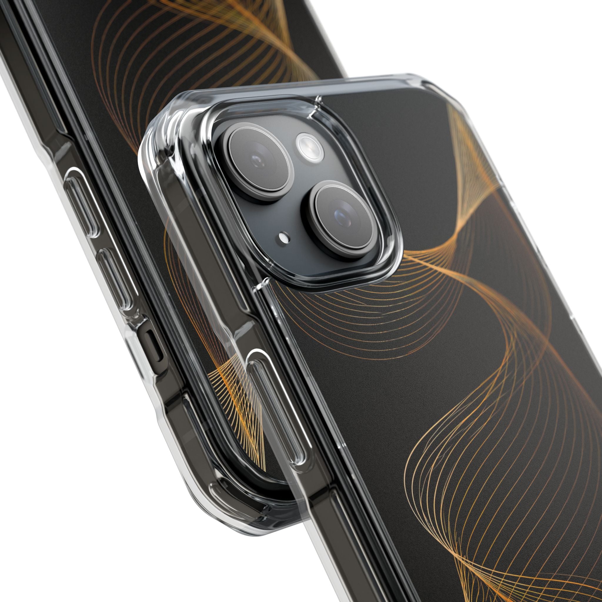 Gold Impact MagSafe Phone Case for iPhone - Burnished Bronze Helix