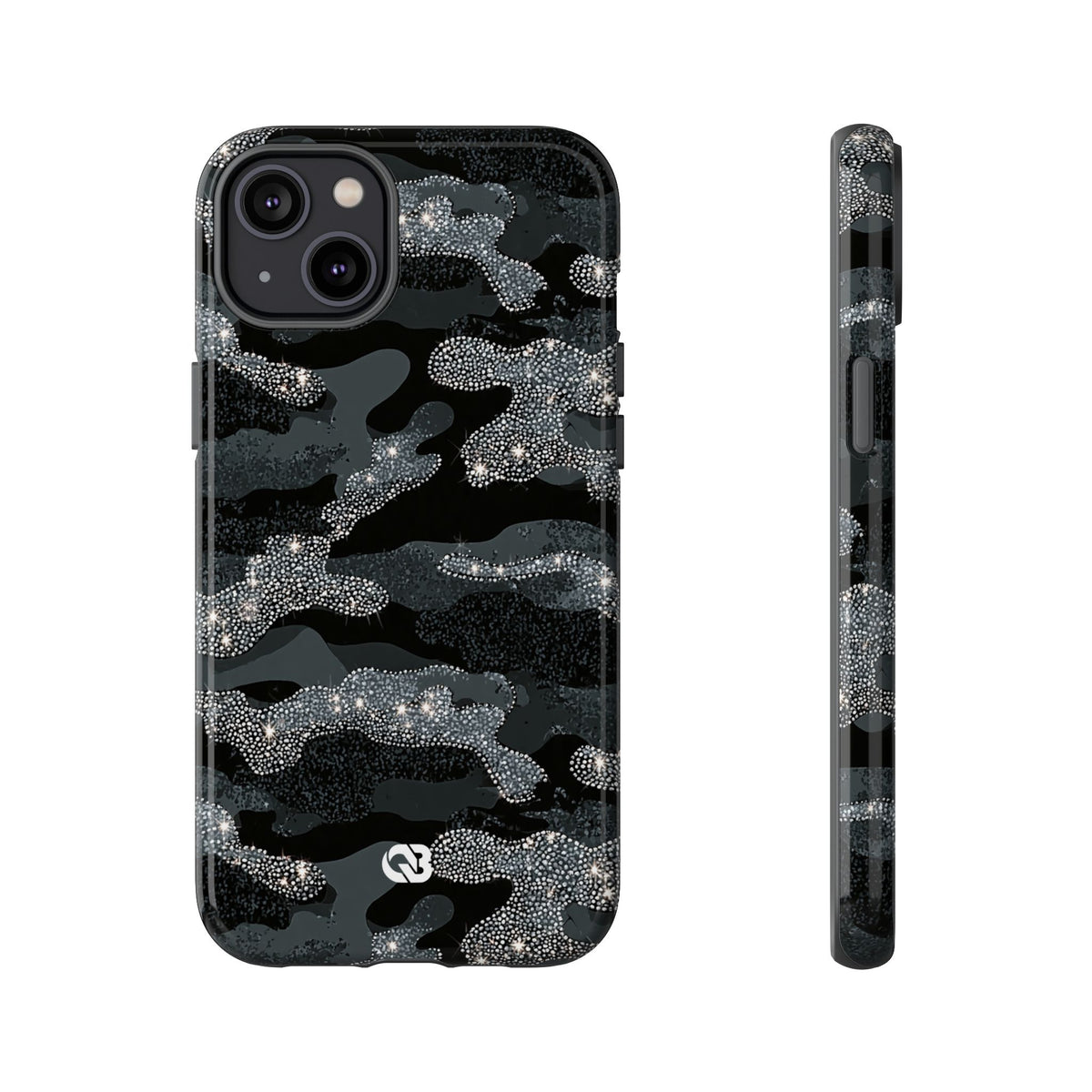 Glitter Shadow Camo · Tough Phone Case for iPhone · Black