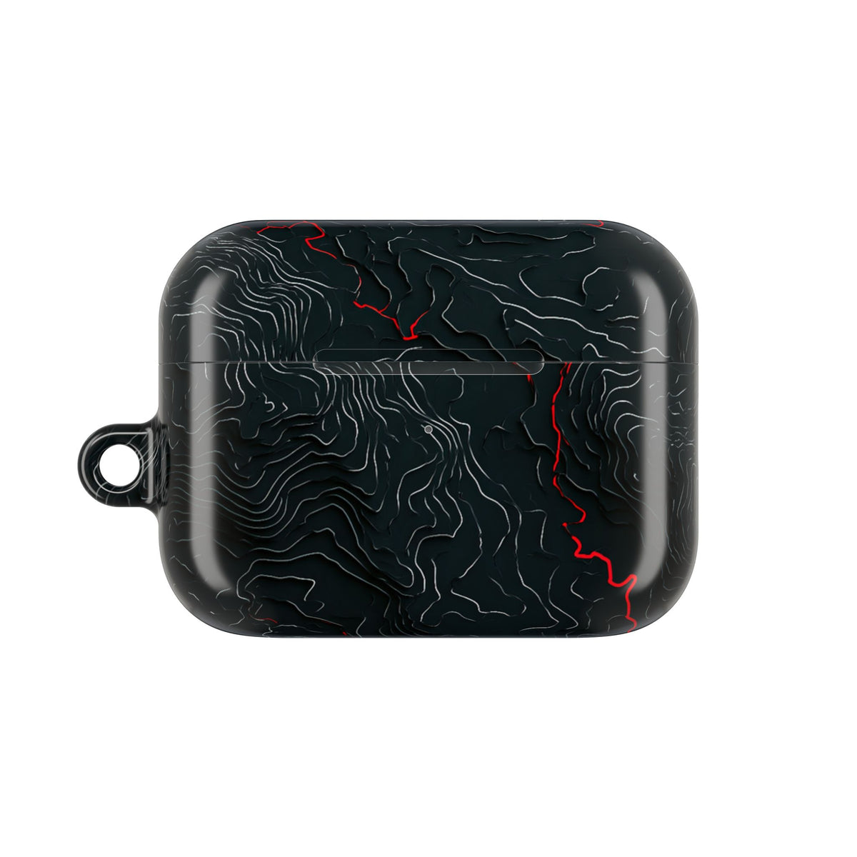 Crimson Rift · Hard Case for AirPods & AirPods Pro · Black