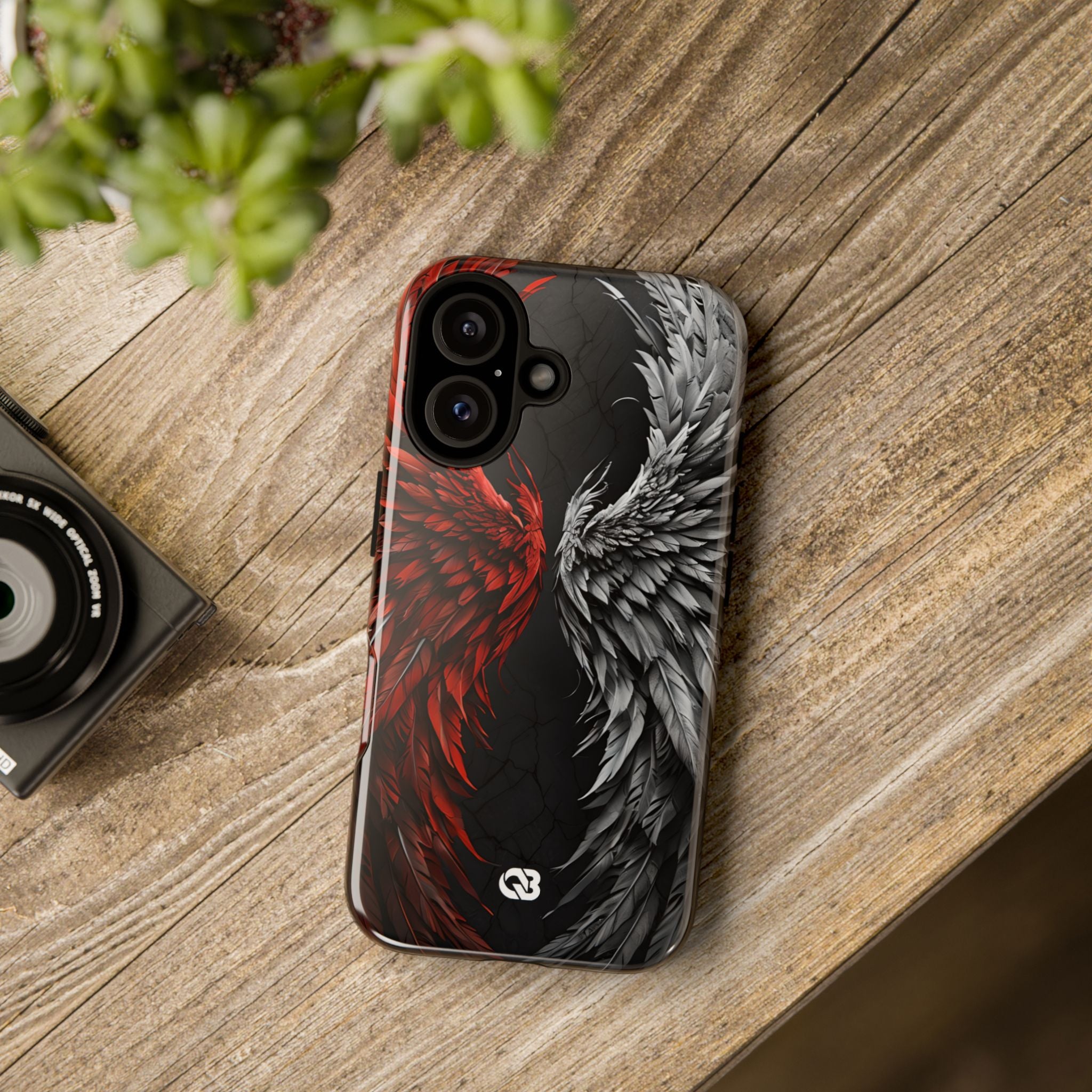 Split Crimson Wing · Tough Phone Case for iPhone