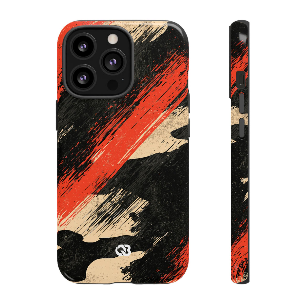 Urban Slash Camo · Tough Phone Case for iPhone · Black