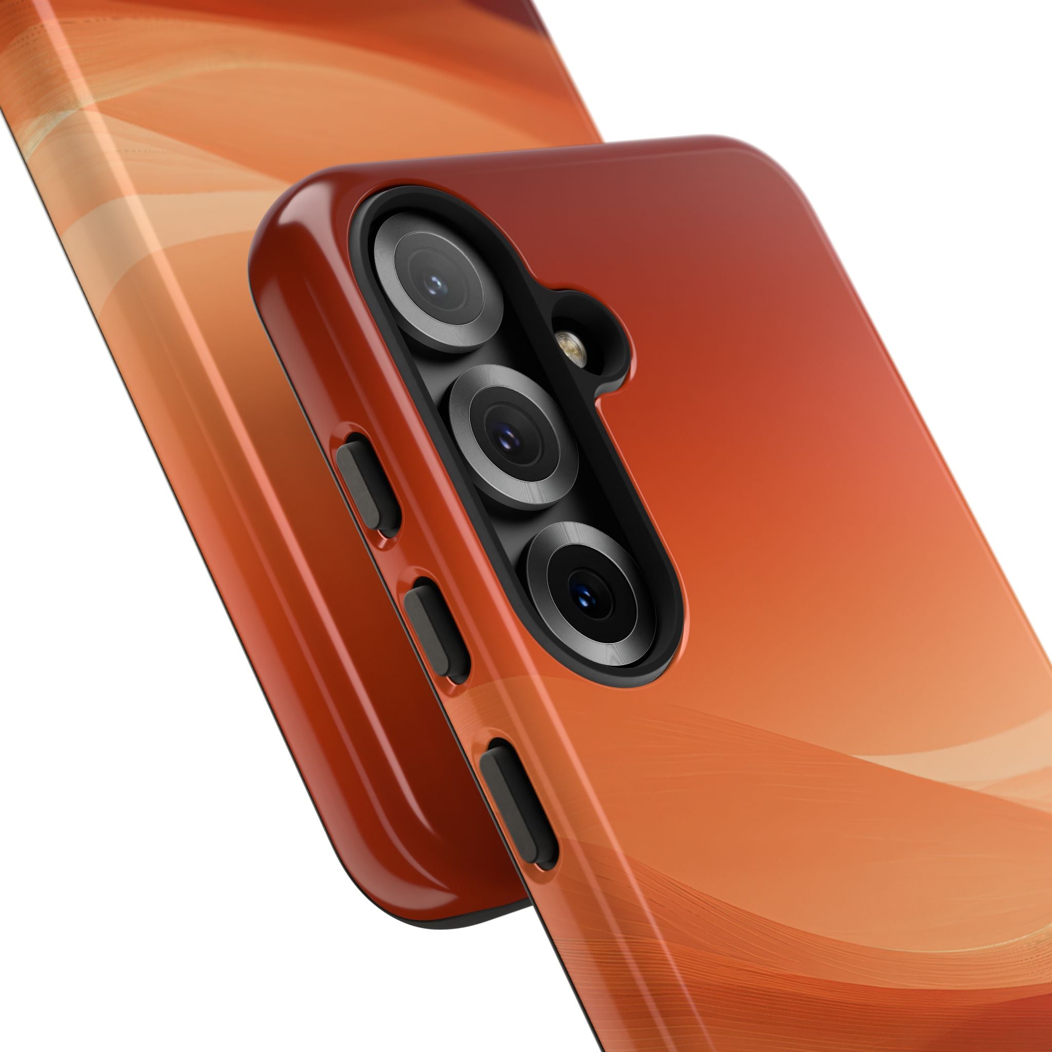 Orange Tough Phone Case for Samsung - Crimson Dune Gradient
