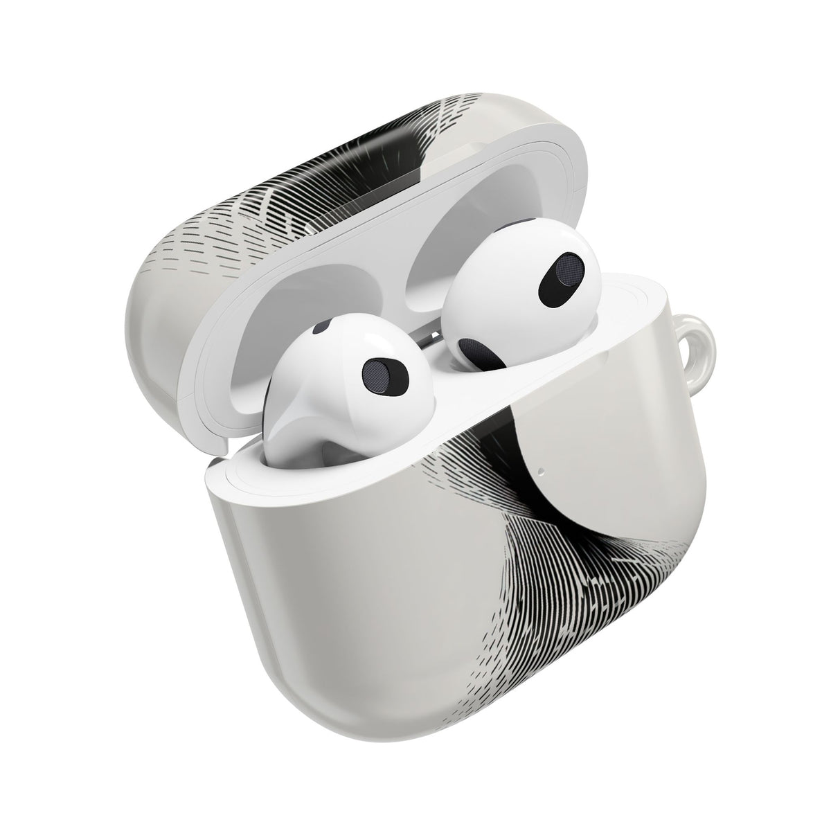 Helical Grid · Hard Case for AirPods & AirPods Pro · Grey
