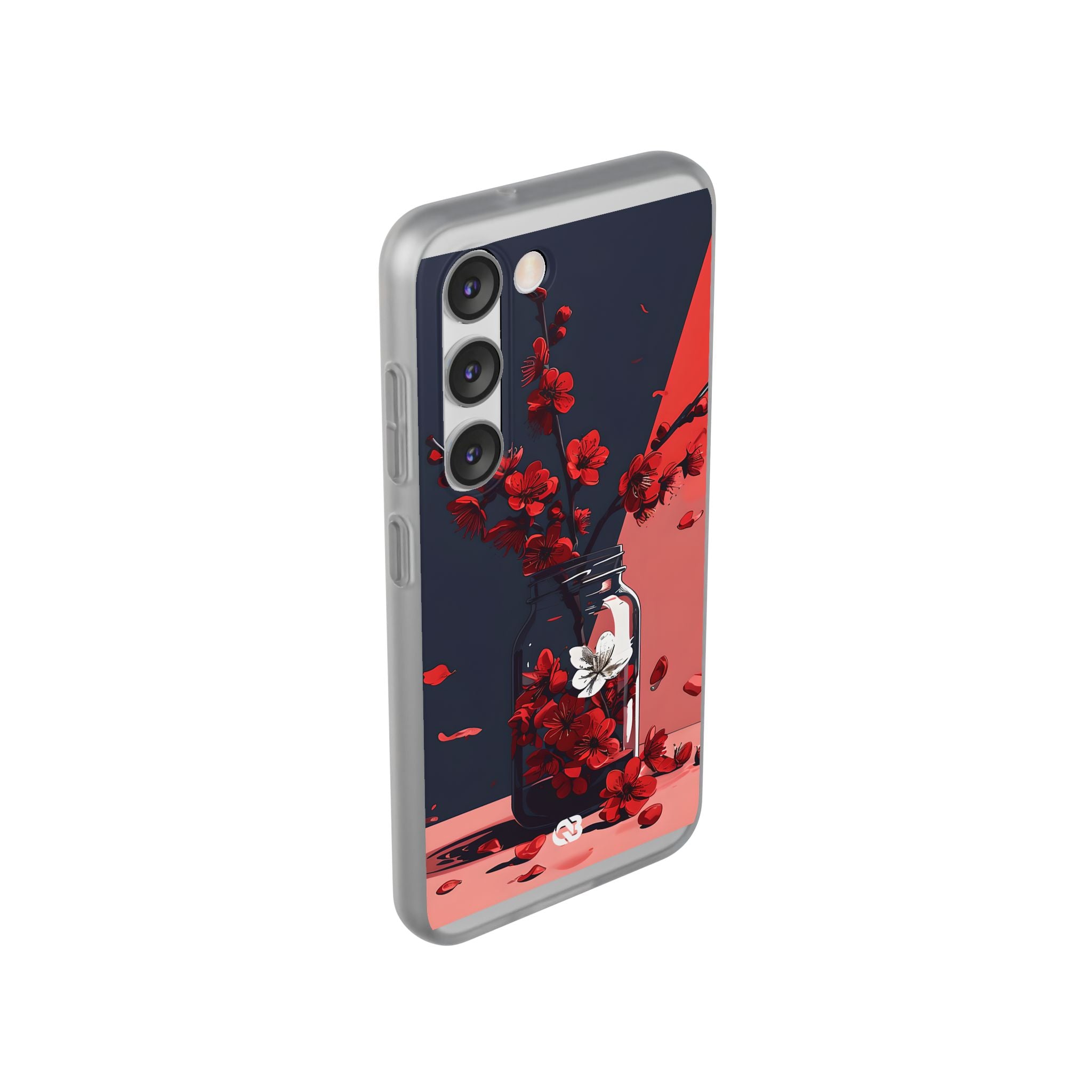Crimson Blossom Jar · Custodia Soft per Samsung