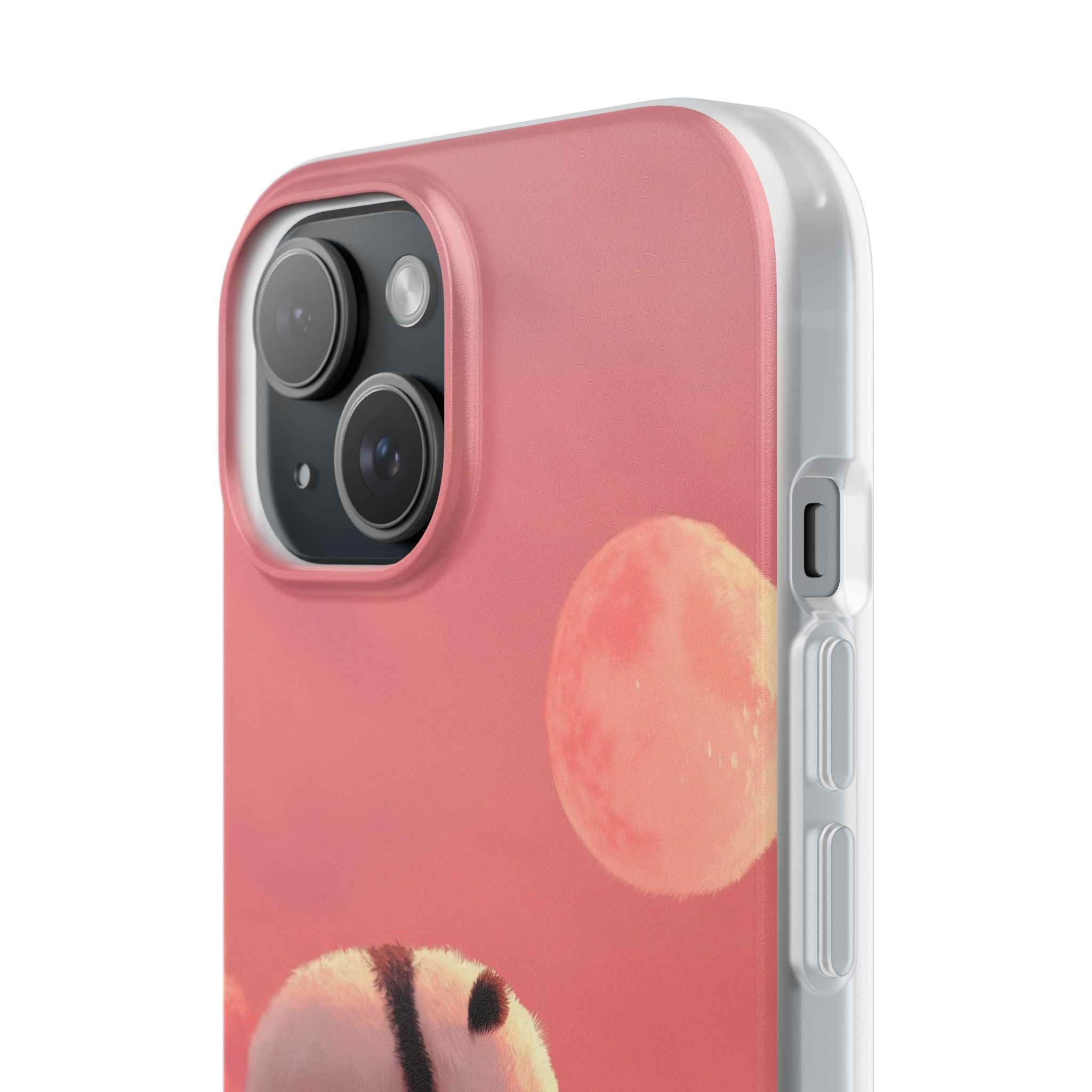 Rose Moon Panda · Soft Phone Case for iPhone