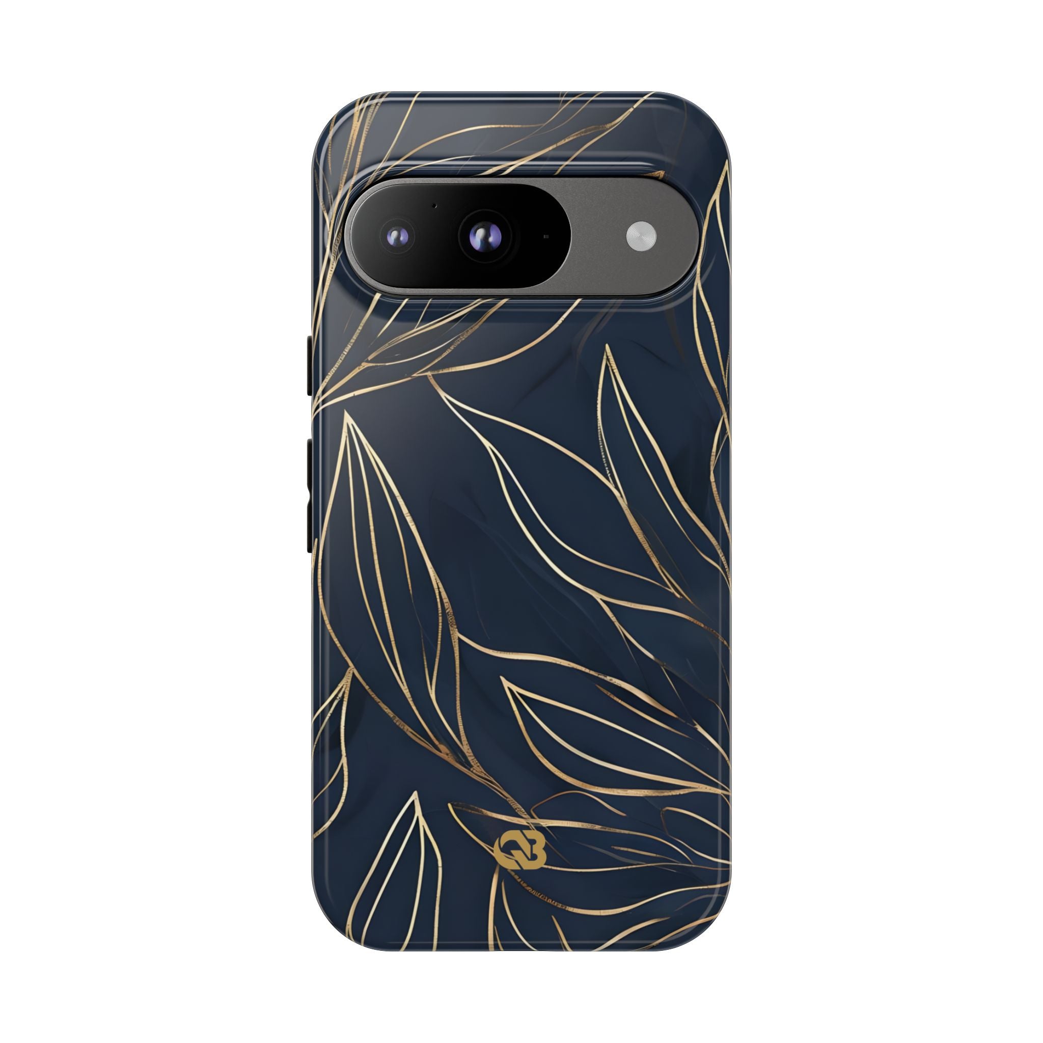 Gilded Navy Foliage · Tough Phone Case for Google Pixel