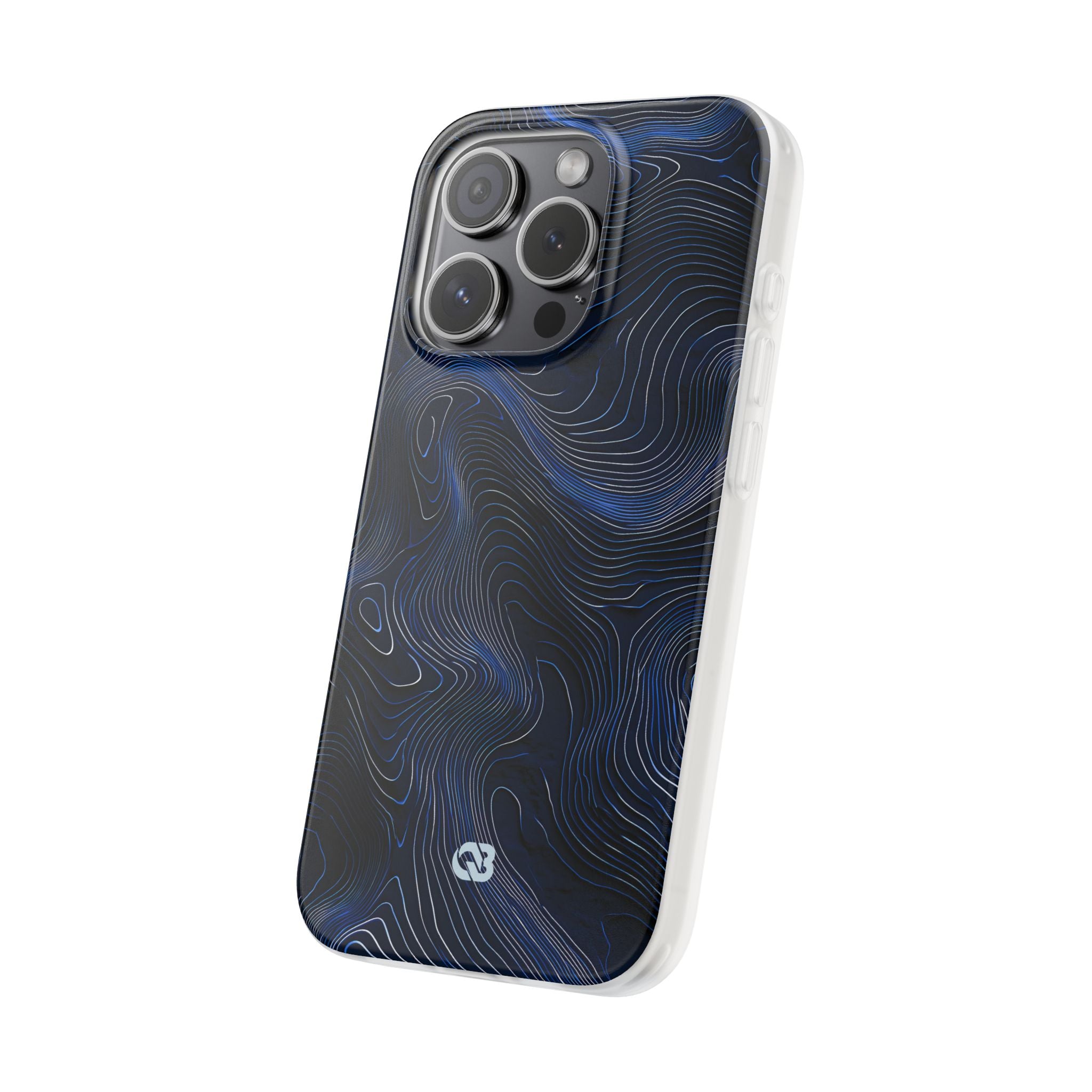 Blue Lite Phone Case for iPhone - Cobalt Contour Ridge