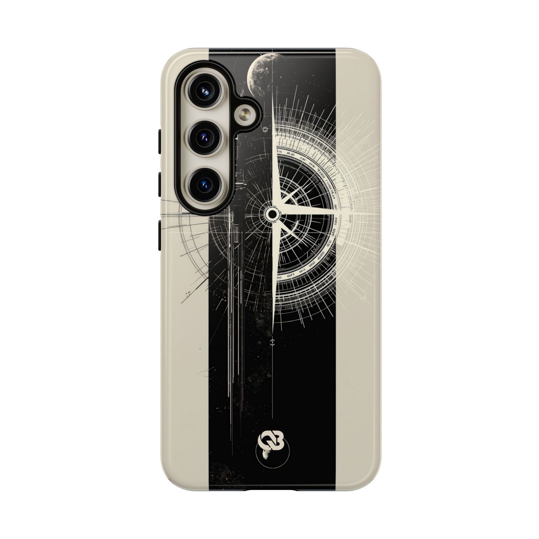 Beige Tough Phone Case for Samsung - Zenith Vector Spire