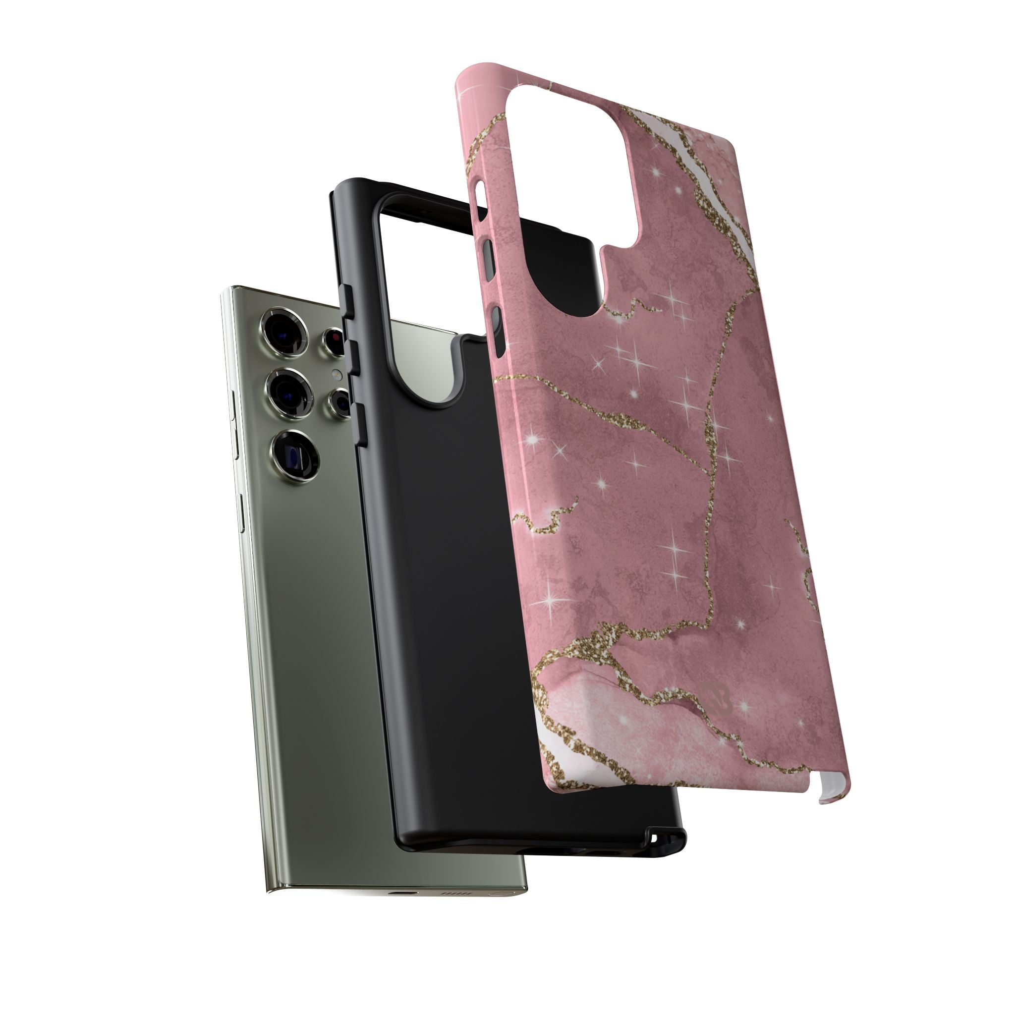 Rose Sparkle Marble · Tough Phone Case for Samsung